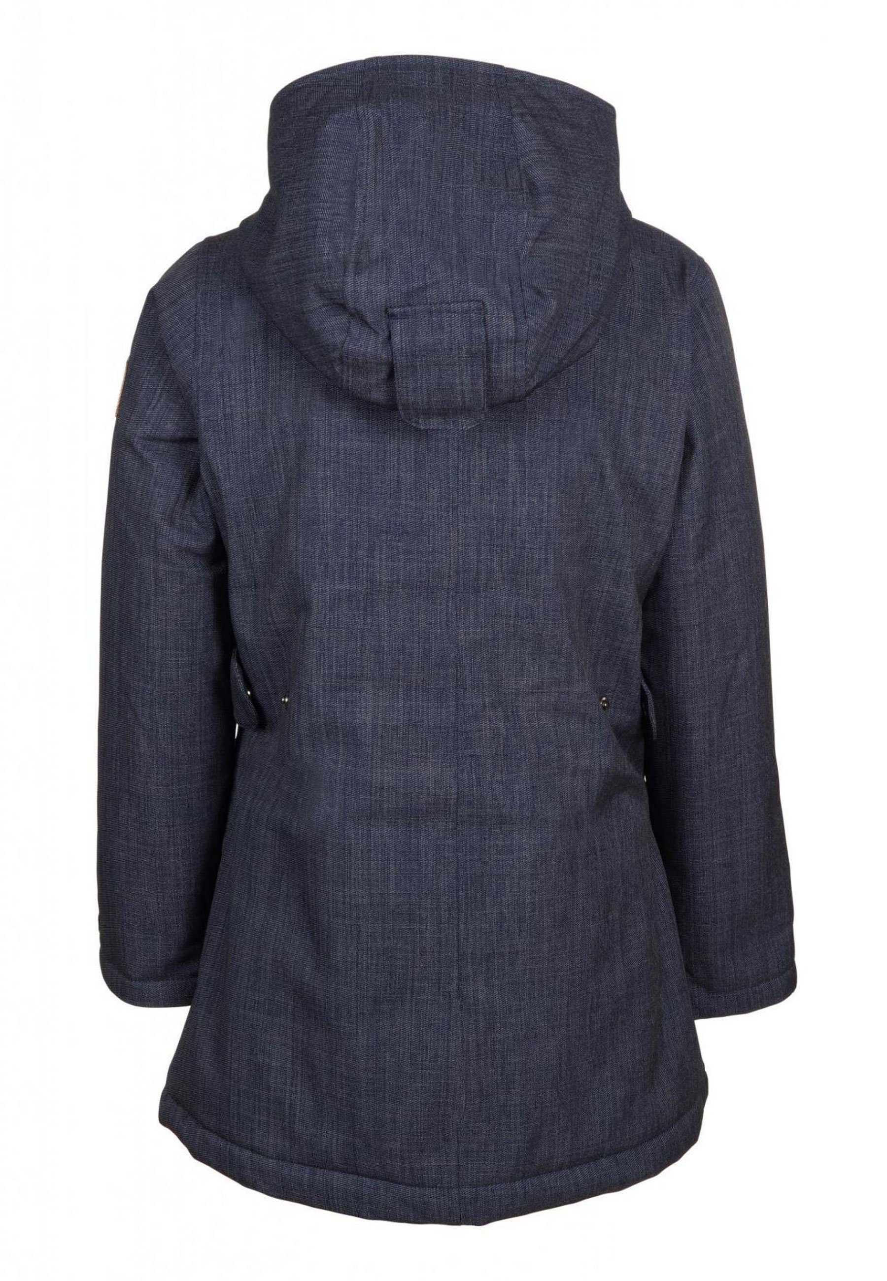 Kapuze Elkline darkdenim Away warm gefütterter Hide mit Winterjacke wasserdicht