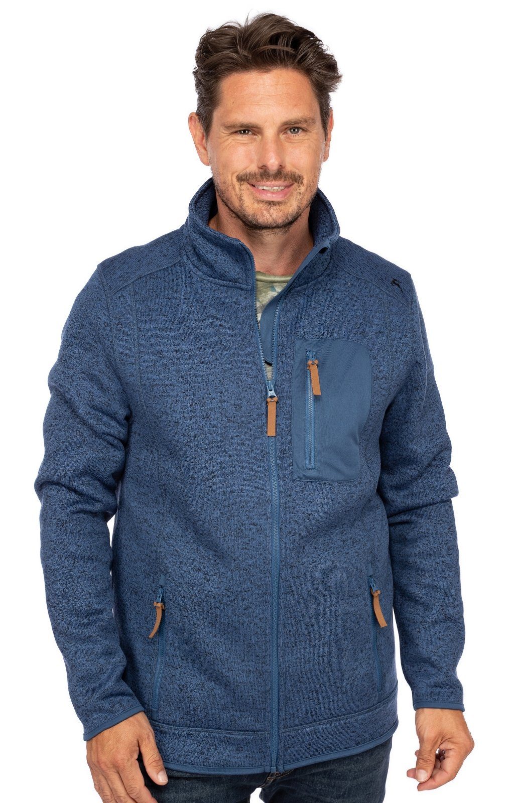 WALDBERG Outdoorjacke OS-Trachten jeansblau Freizeitjacke