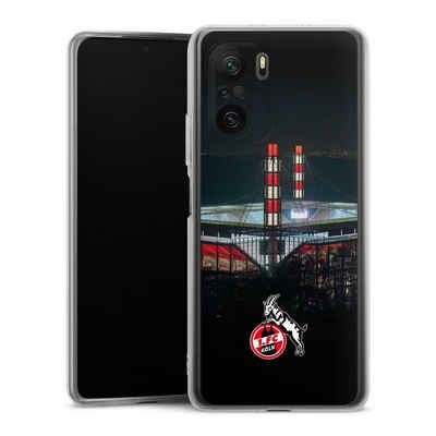 DeinDesign Handyhülle 1. FC Köln Stadion Offizielles Lizenzprodukt Köln Stadion Nacht, Xiaomi Poco F3 Silikon Hülle Bumper Case Handy Schutzhülle