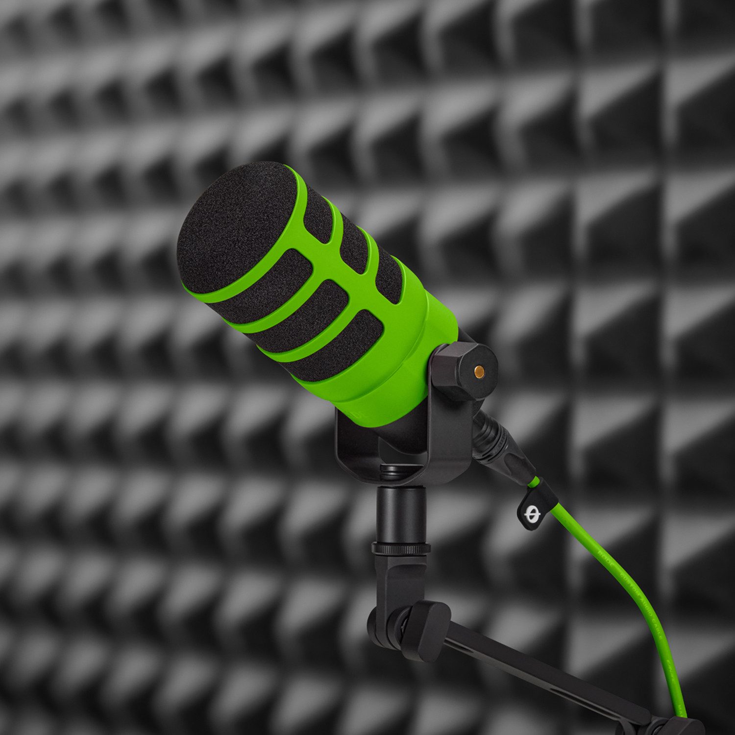 RØDE Mikrofon Rode WS14 Deluxe Popschutz für Podmic Grün (Set), hochwertiges Mikrofon