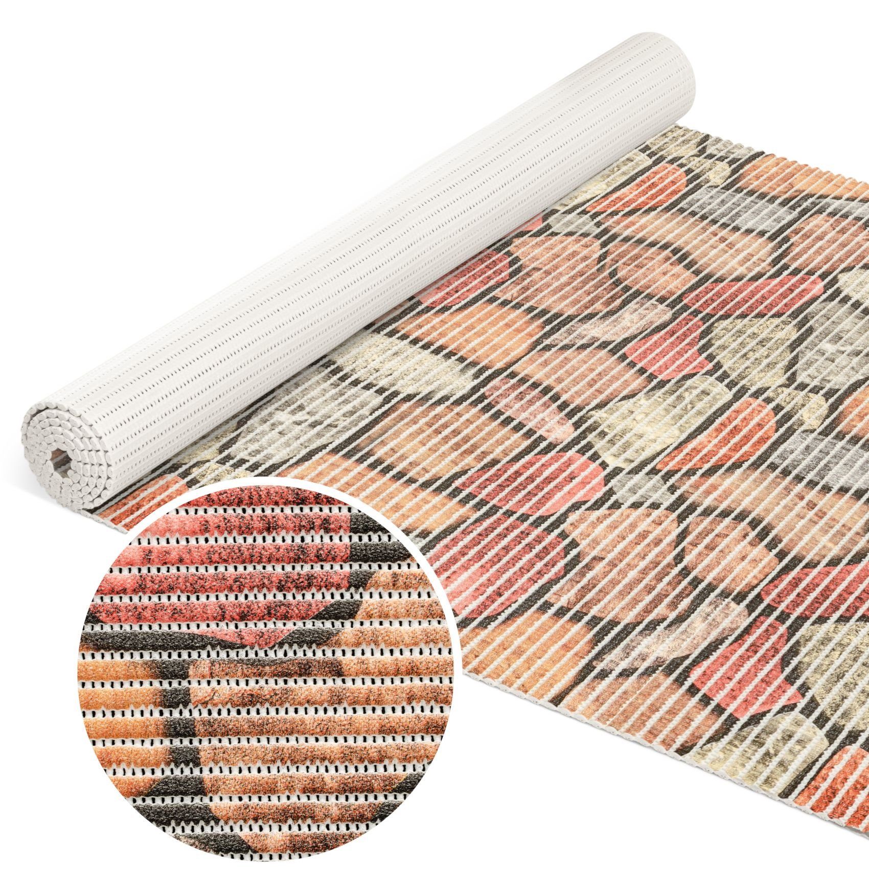 ANRO Schaum-Badematte Antirutschmatte Weichschaummatte Badezimmer Entspannung, Höhe 5 mm, wasserdurchlässig, pflegeleicht, Rillen, rutschhemmend, Drainage Effekt, strapazierfähig, Praktisch, Weich, Rutschhemmend, Schnelltrockend, mit Drainagelöchern, Ruts