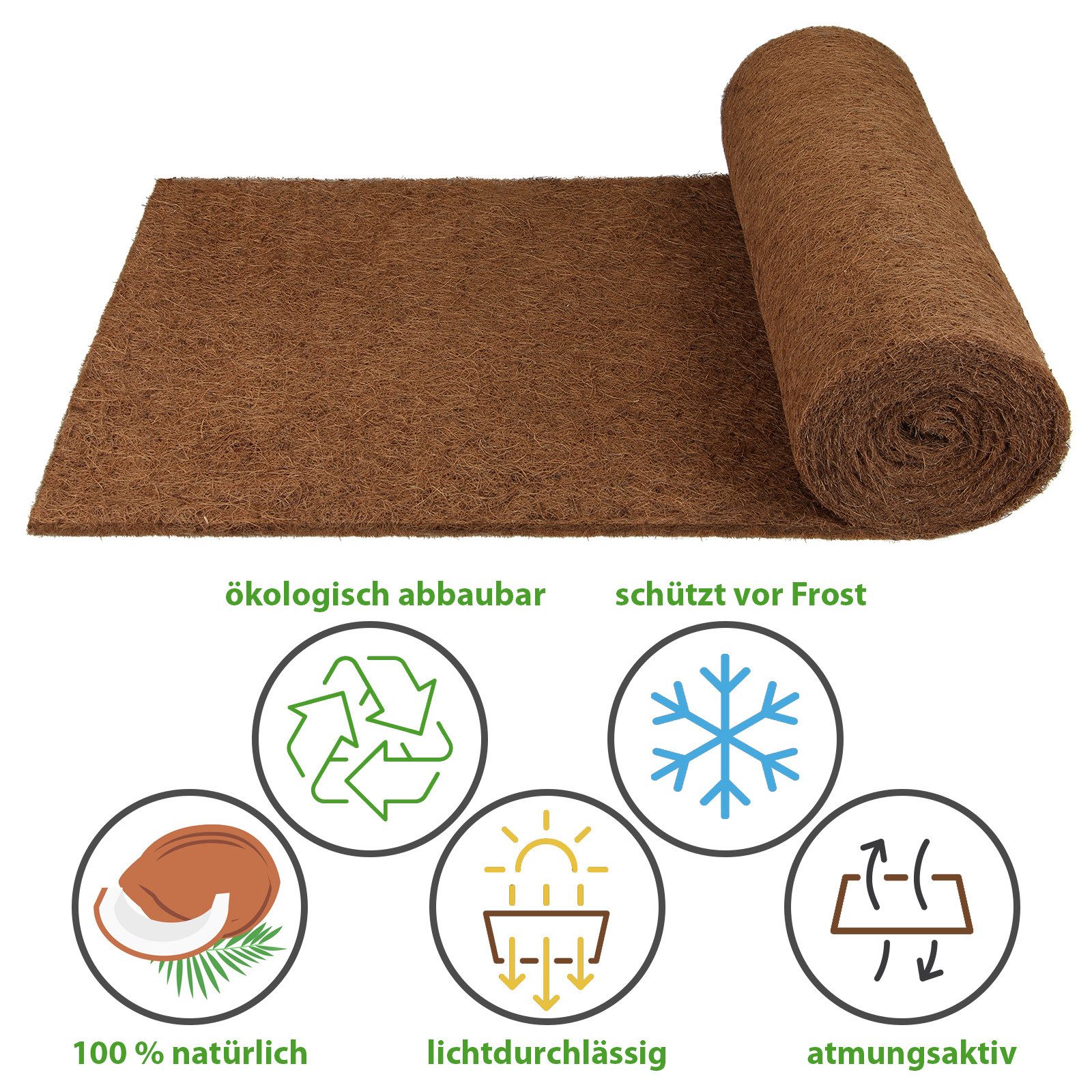 Montafox Kokosmatte Kokosmatte 100 % Biologisch