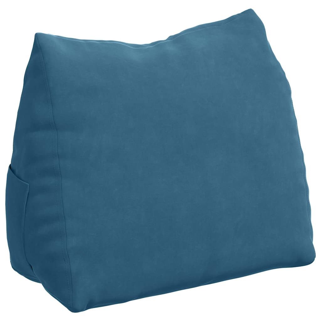 vidaXL Rückenkissen Rückenkissen Blau 60 x 20 x 50 cm Cordstoff, 1-tlg.