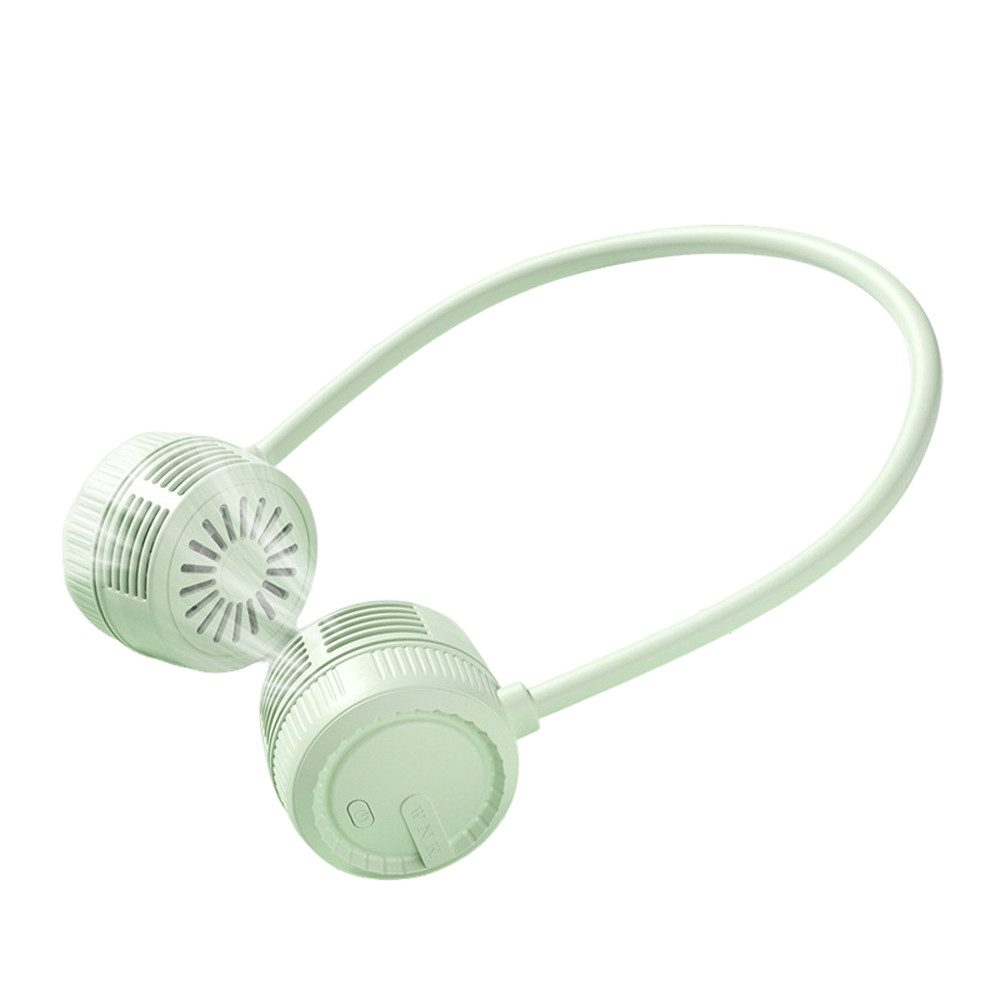 Bomiclss Mini USB-Ventilator Tragbarer Nackenventilator, Hals Ventilator Wiederaufladbar, mit 1000mah, Persönlicher Ventilator mit 3 Geschwindigkeiten