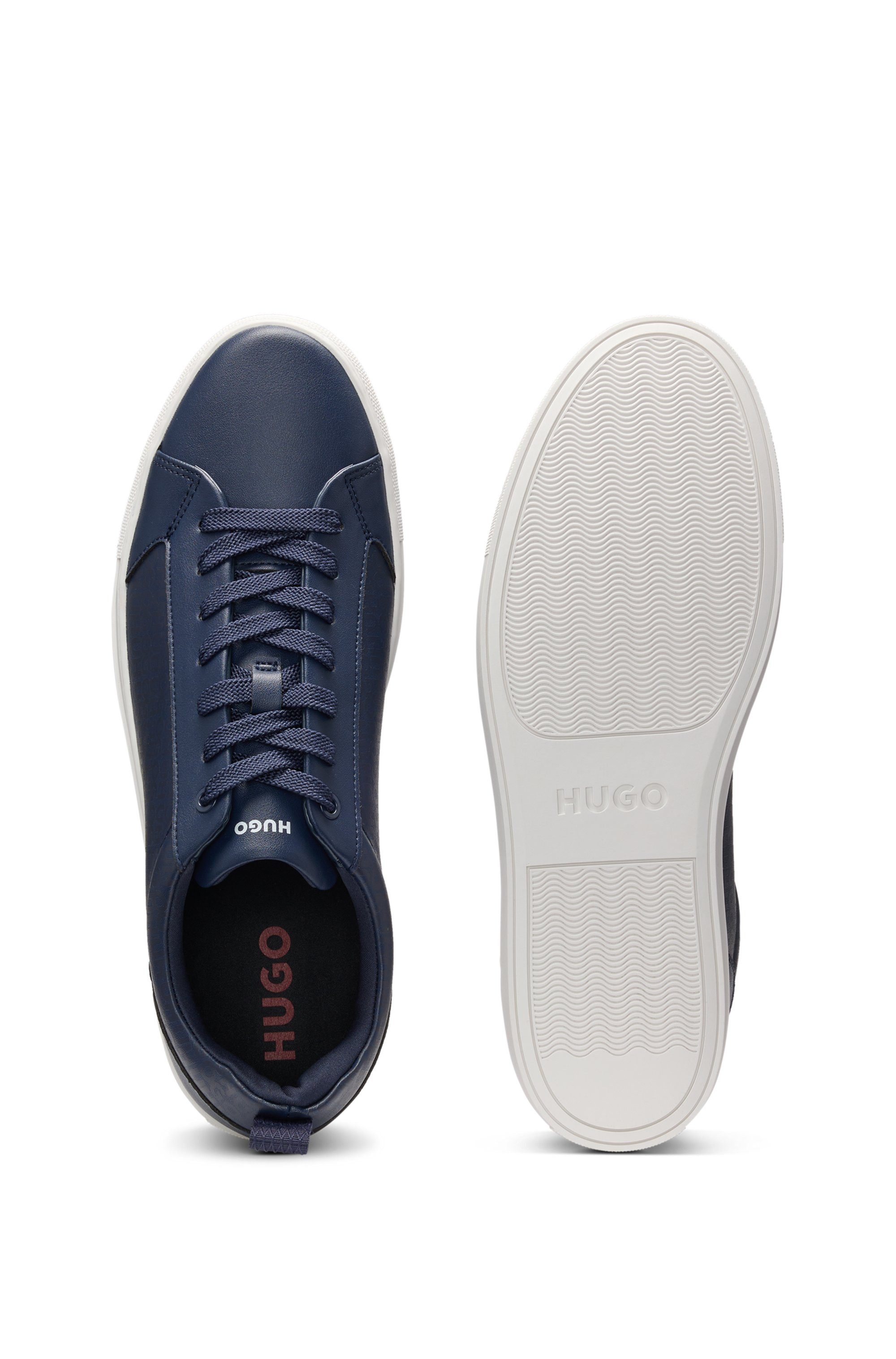 HUGO Morrie_Tenn_mono Sneaker, Schnürschuh, Freizeitschuh, Halbschuh mit he günstig online kaufen