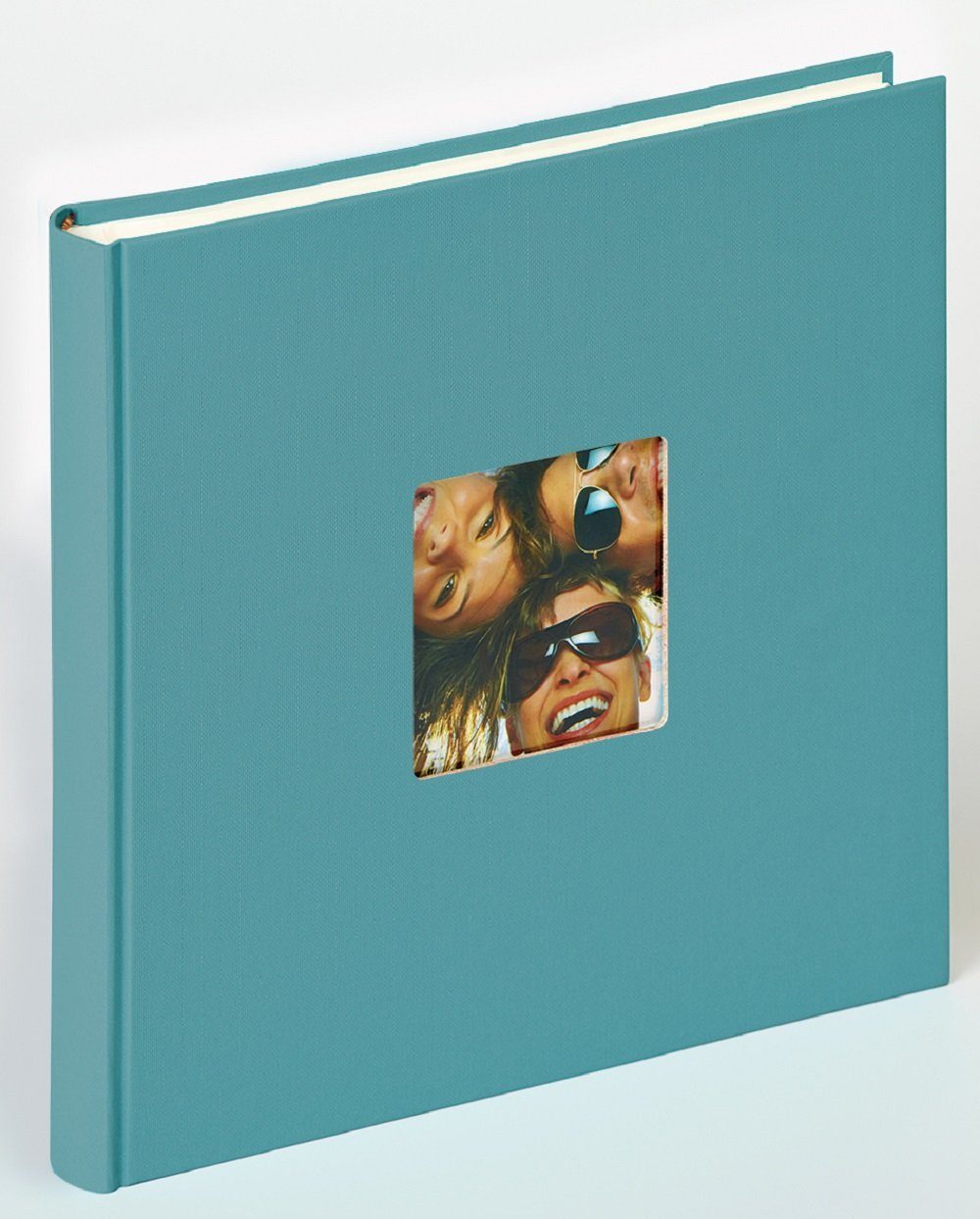 Walther Design Fotoalbum Fun 26 x 25 cm, buchgebundenes Album, Papiereinband, quadratischer Bildausschnitt