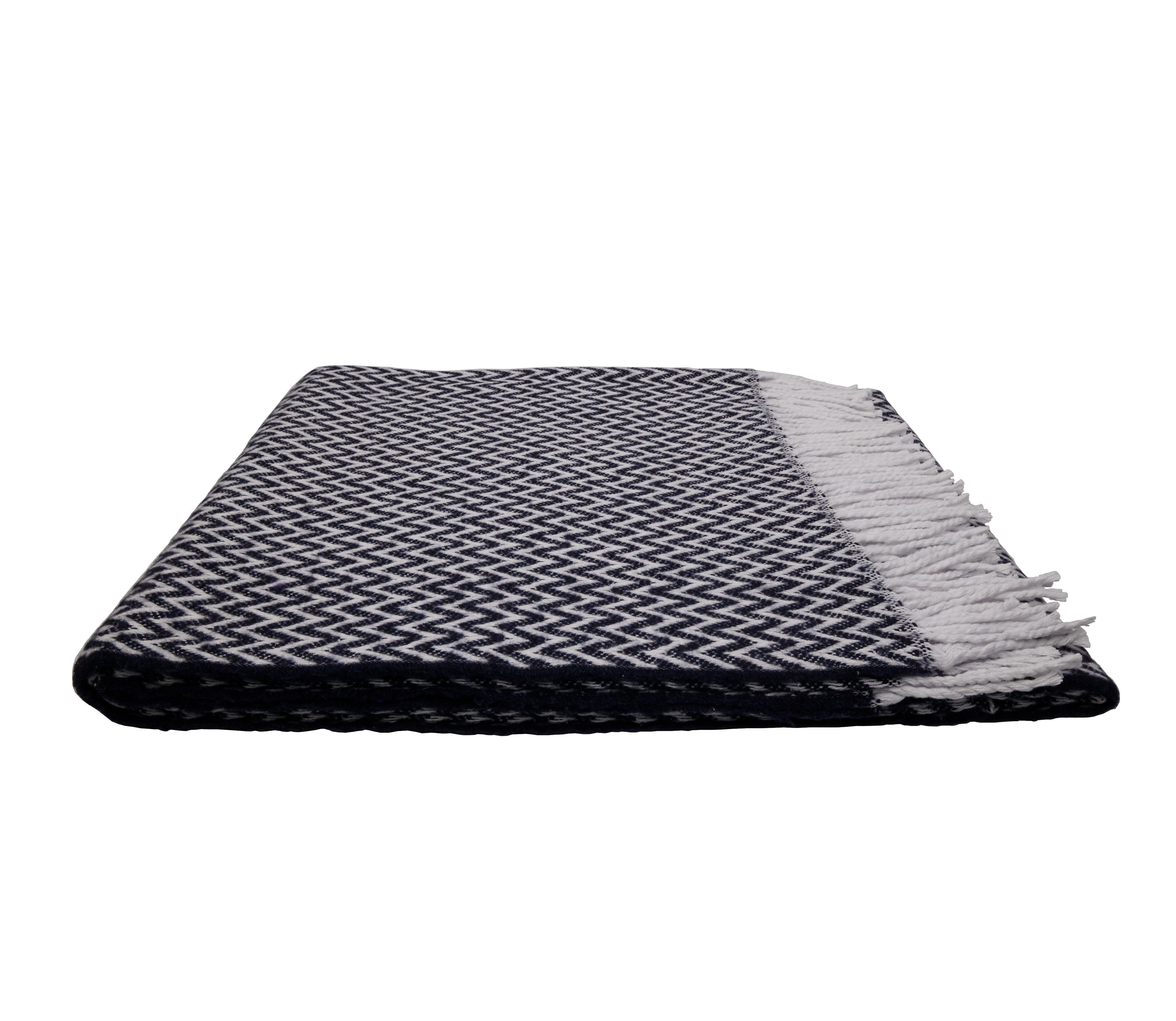 Wohndecke Fair De Luxe Baumwolldecke, Plaid/ Wohndecke, Schwarz, Heinrich Glaeser Nachf. GmbH