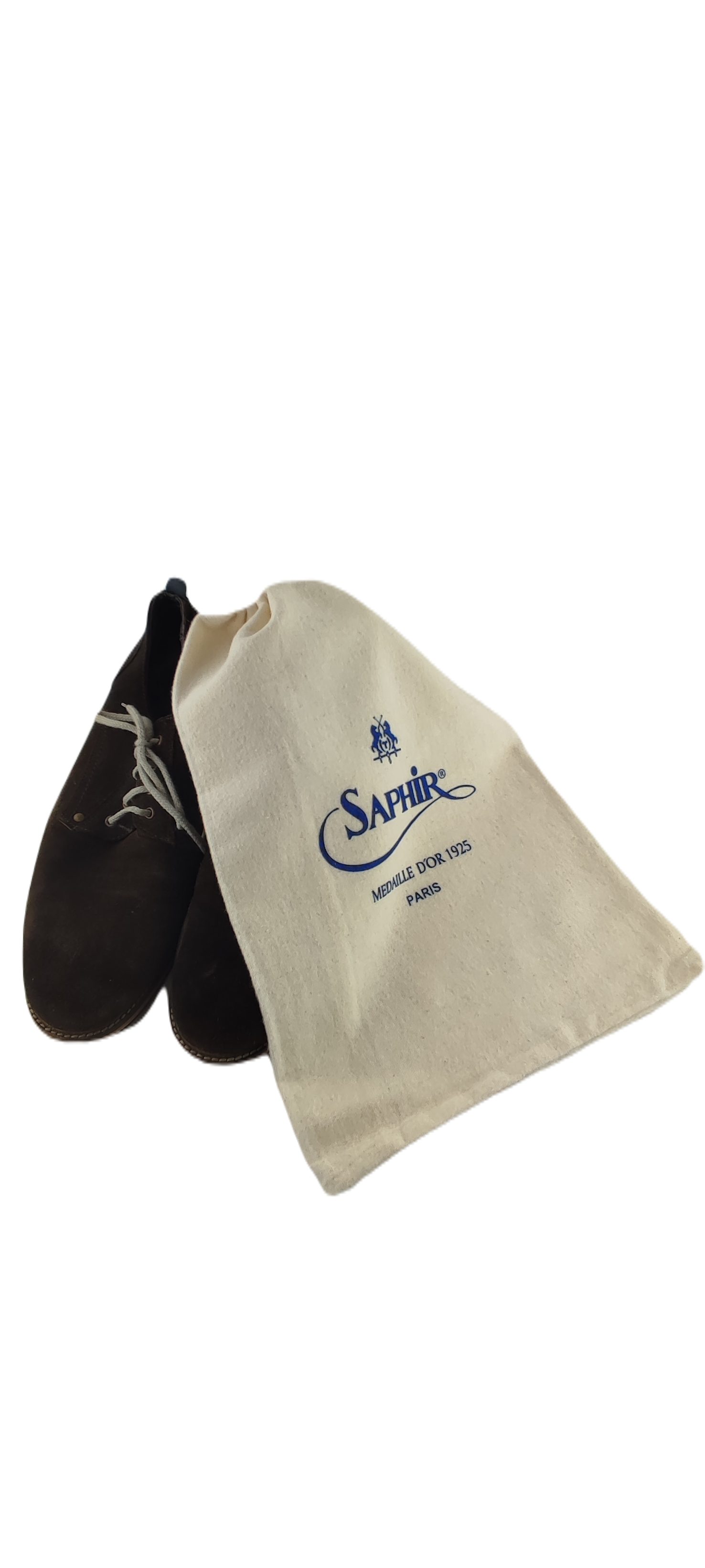 Saphir Schuhputzbürste Saphir Medaille D'or Baumwollbeutel für Schuhe- oder Pflegemittel Natu