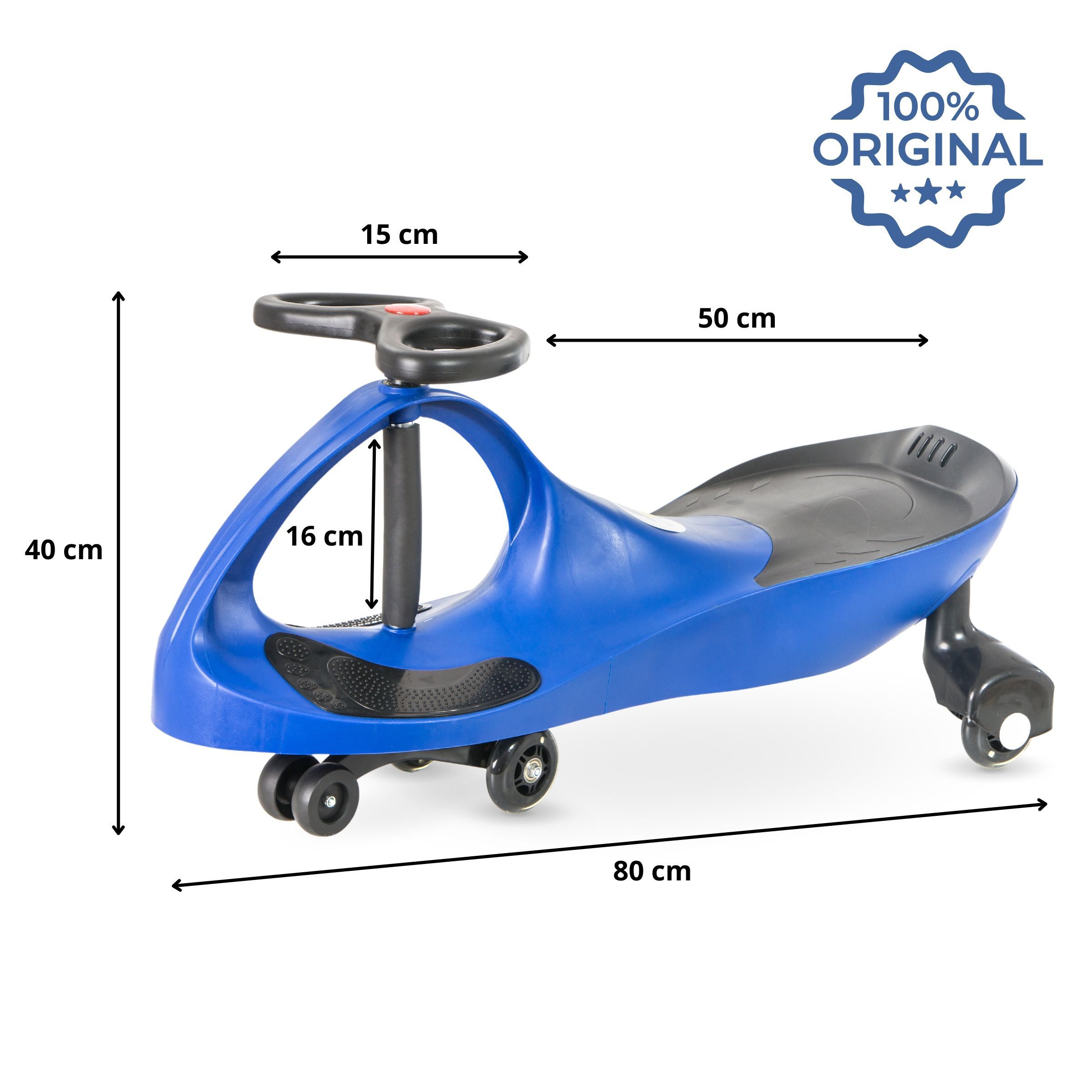 TWISTCAR Tretfahrzeug Spaßfahrzeug mit ergonomischem Sitz - TwistCar - blau – Bild 4 von 5