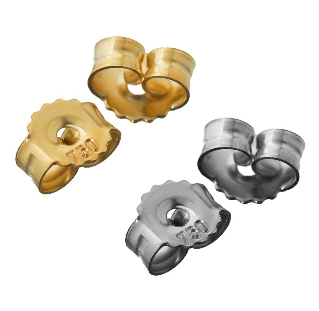NKlaus Ohrstecker-Verschluss 1paar 750 Gelbgold Gegenstecker Ohrstecker Ohrstop