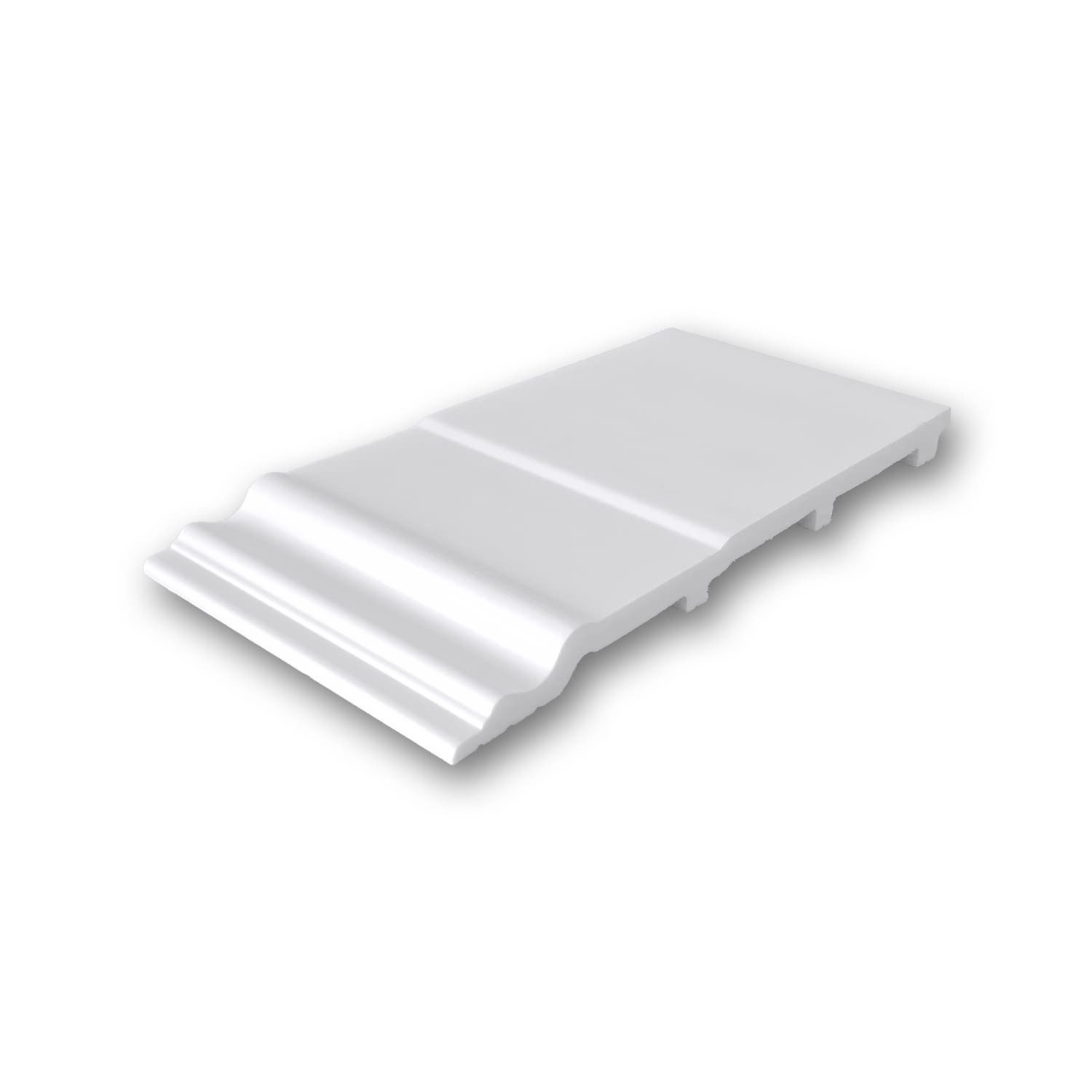 Profhome Sockelleiste 1 MUSTERSTÜCK S-653118 10 cmMUSTER Fußleiste, L: 10 cm, H: 20 cm, Fußleiste, Bodenleiste, Zierprofil, Stuckleiste, stoßfest