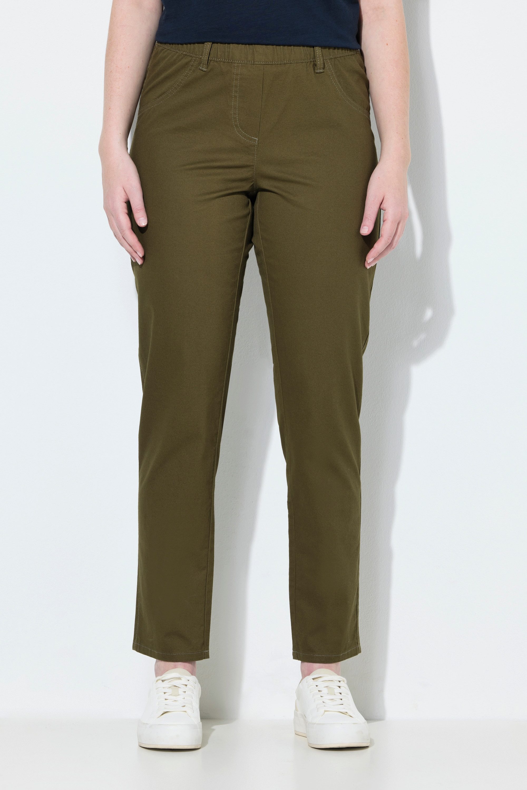 Ulla Popken Jeggings Jeggings Elastikbund schmales Bein Biobaumwolle günstig online kaufen