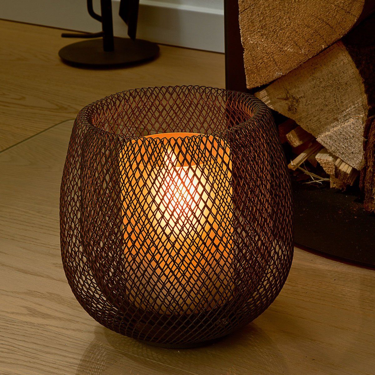 PHILIPPI Windlicht Mesh aus Drahtgeflecht; H 19 cm