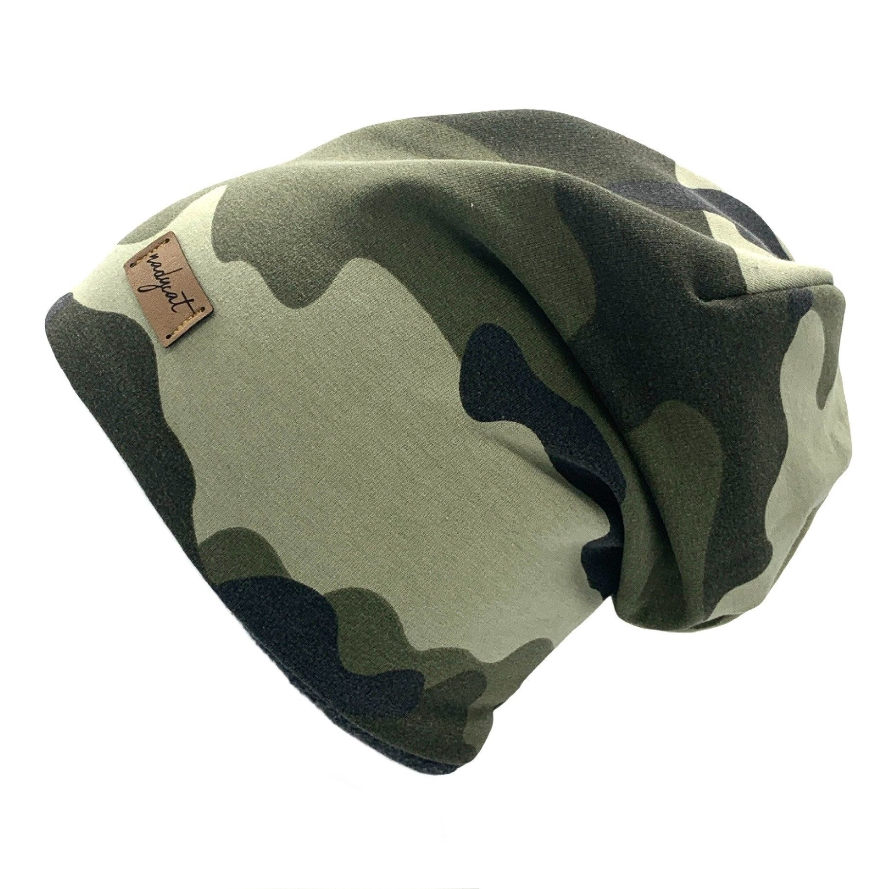 nadycat Beanie CAMOUFLAGE grün (2-St., Beanie mit passendem Loop) handgefer günstig online kaufen