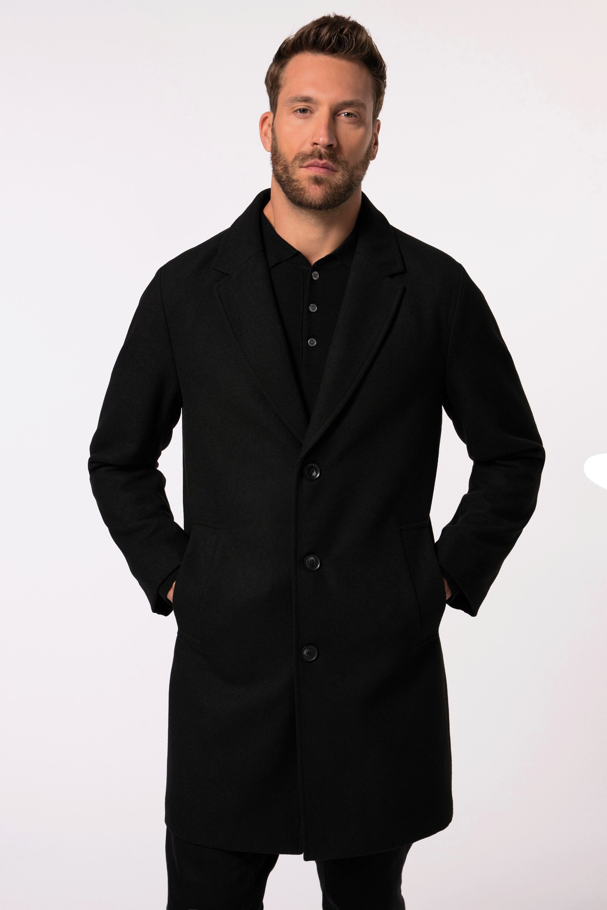 JP1880 Kurzmantel Mantel Wollmix Reverskragen