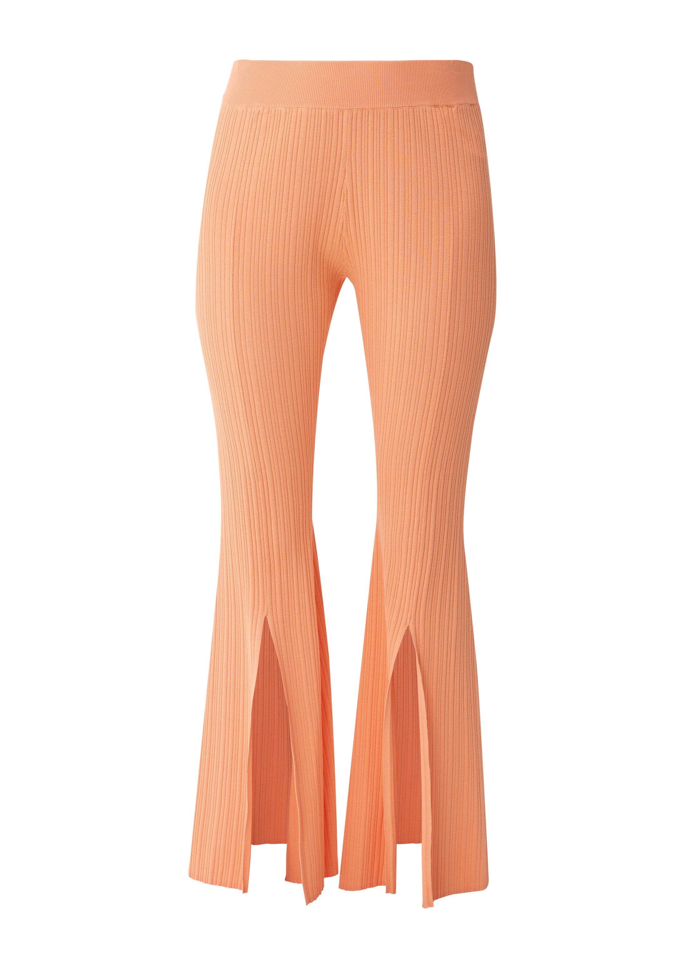 s.Oliver Leggings Hose Flared Leg-Hose mit Schlitz