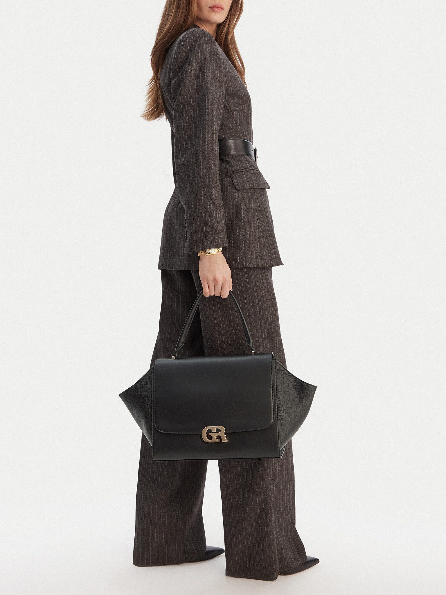 GINO ROSSI Handtasche Gino Rossi Damenhandtasche Schwarz Gino Rossi-EO-KY-183 Schwarz