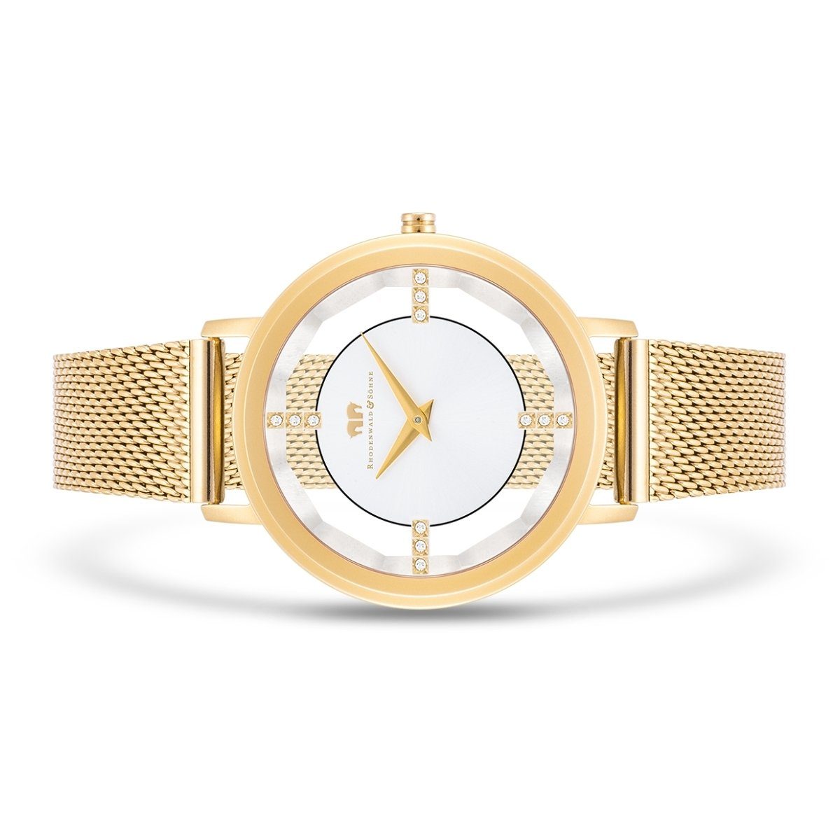 Rhodenwald & Söhne Quarzuhr Lucrezia gelbgold, günstig online kaufen