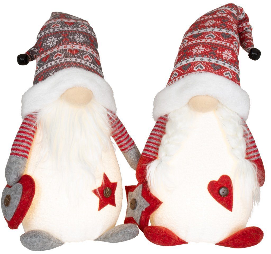 Christmas Paradise Weihnachtsfigur XL Wichtel 42cm (67cm) mit Beleuchtung ( günstig online kaufen