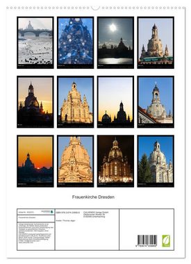 CALVENDO Wandkalender Frauenkirche Dresden (Premium, hochwertiger DIN A2 Wandkalender 2023, Kunstdruck in Hochglanz)