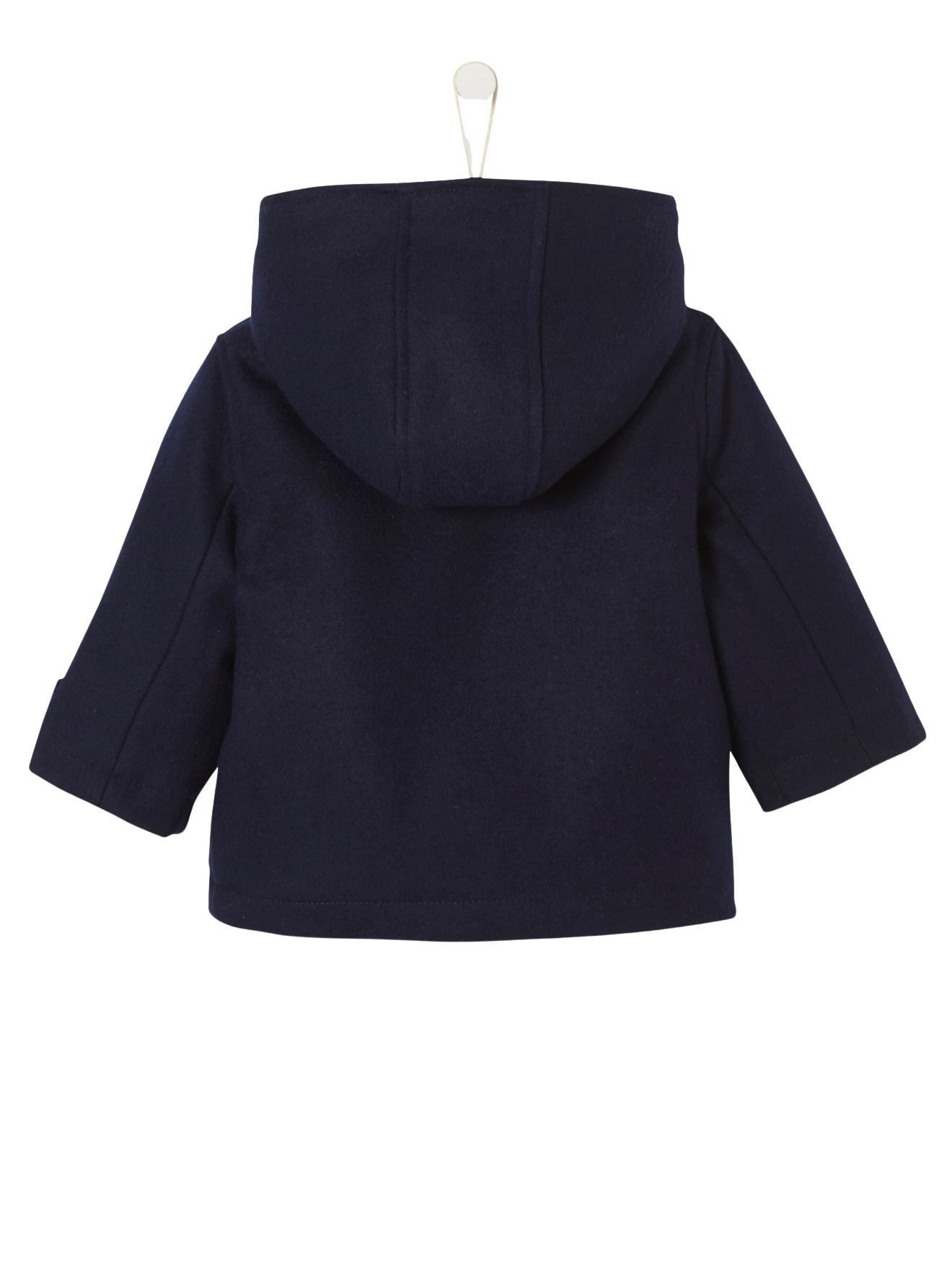 vertbaudet Dufflecoat Baby Jacke mit Kapuze, Dufflecoat – Bild 2 von 5