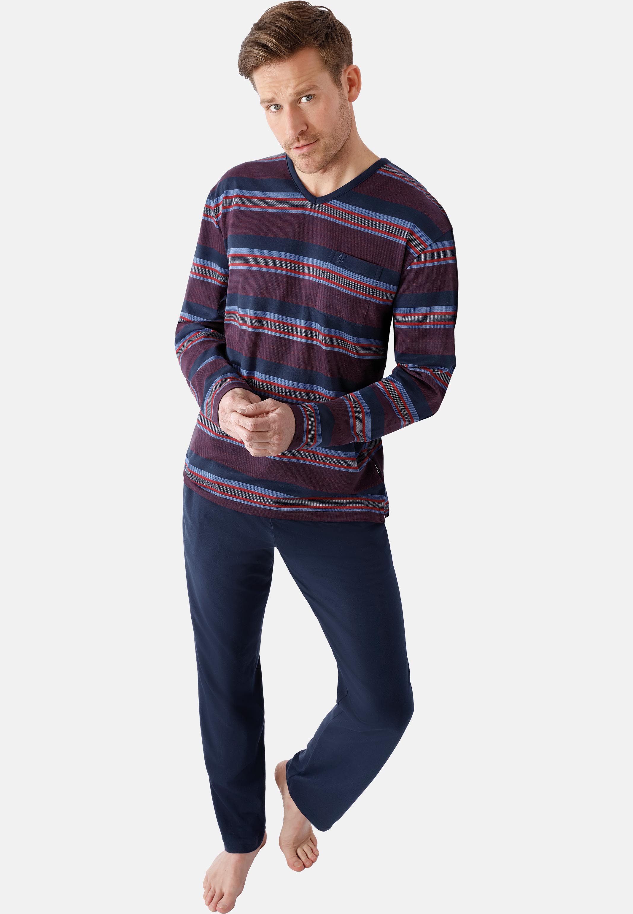 Hajo Pyjama Klima-Light (Set, 2 tlg) Schlafanzug - Baumwolle - Atmungsaktiv