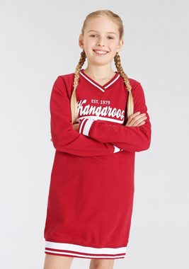 KangaROOS Sweatkleid State of Life mit V-Ausschnitt