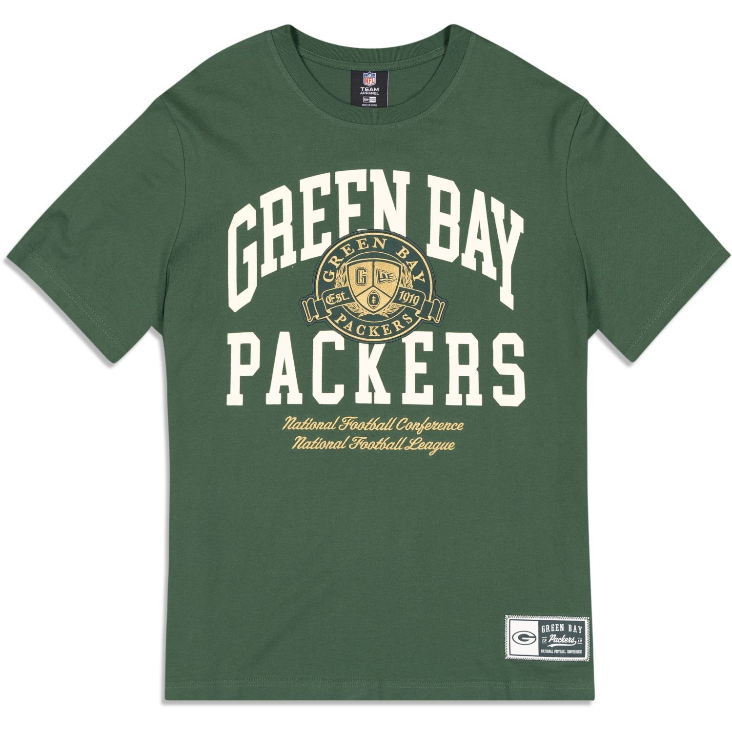 Niedrigpreisig New Era Packers LETTERMAN Bay NFL Print-Shirt Green