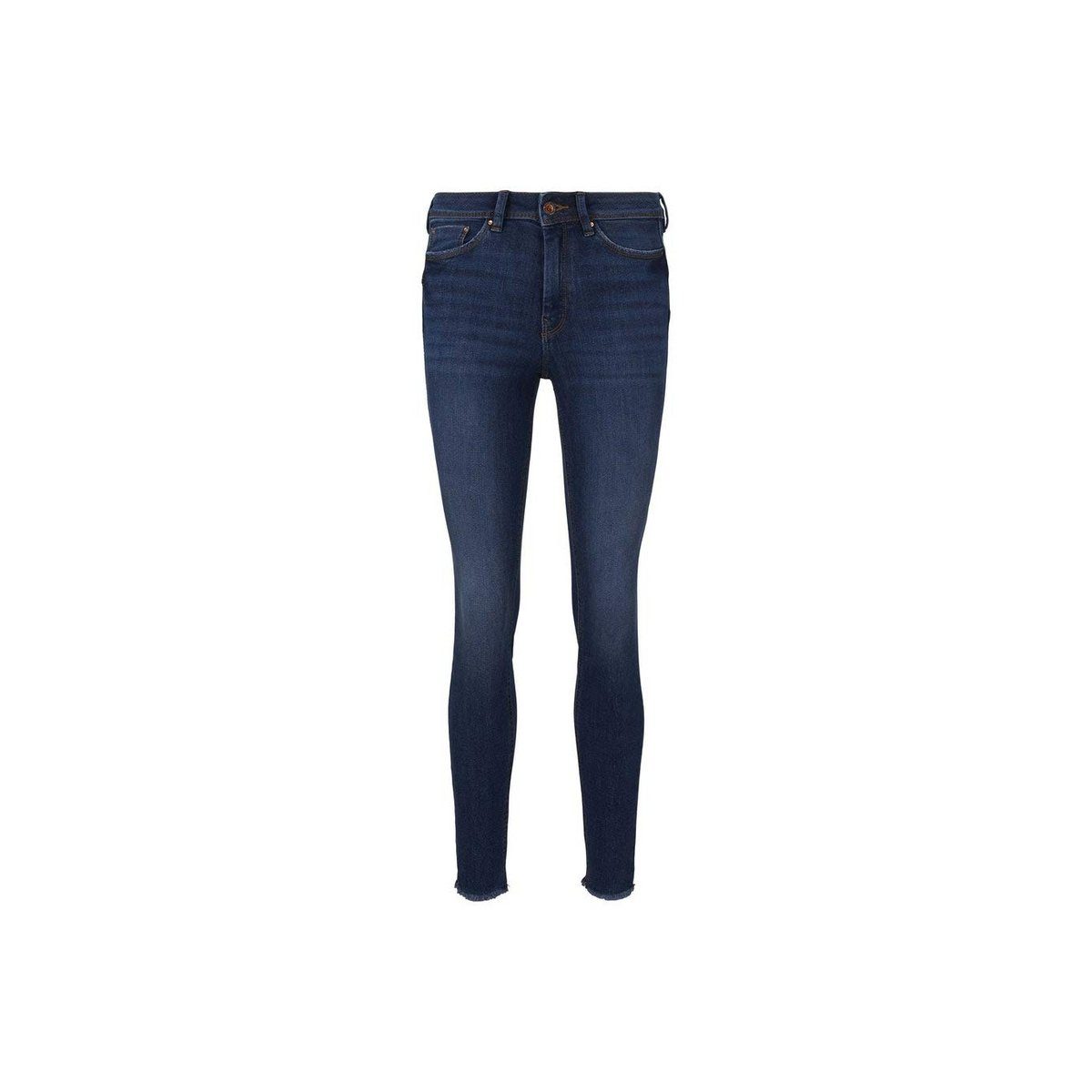TOM TAILOR blue stone 5-Pocket-Jeans denim blau regular used mid (1-tlg)