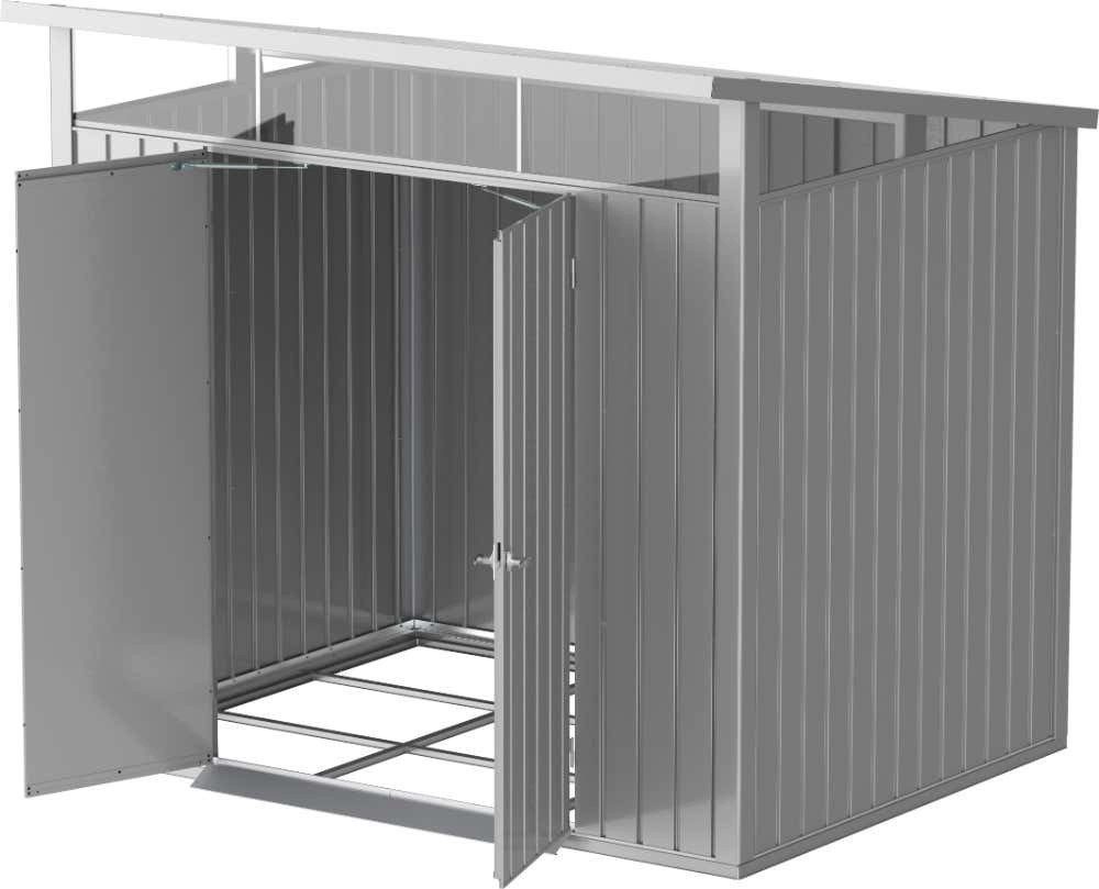 DURAMAX Gerätehaus Gartenhaus Metall Gartenhaus Palladium Duramax H., BxT: 249x231 cm