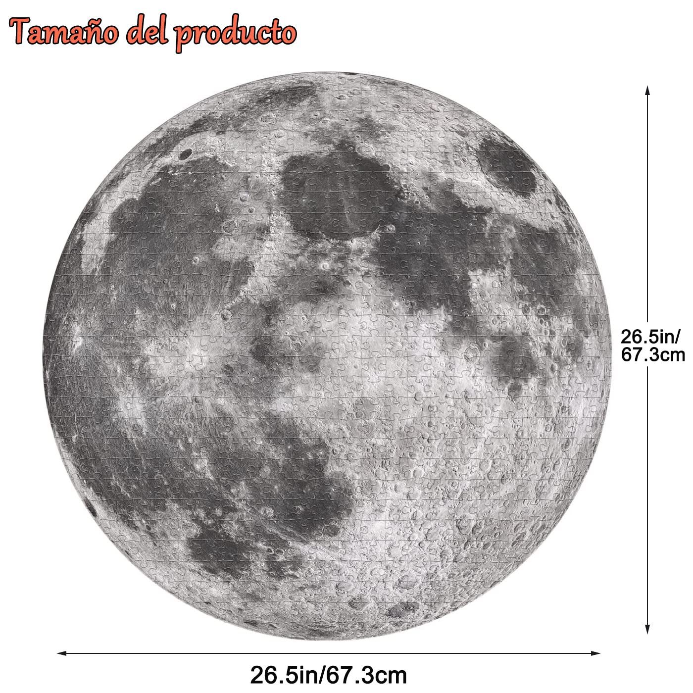 ZEUOPQ Puzzle Mond-Puzzle Kreis-Puzzle 1000-teiliges Rundpuzzle günstig online kaufen