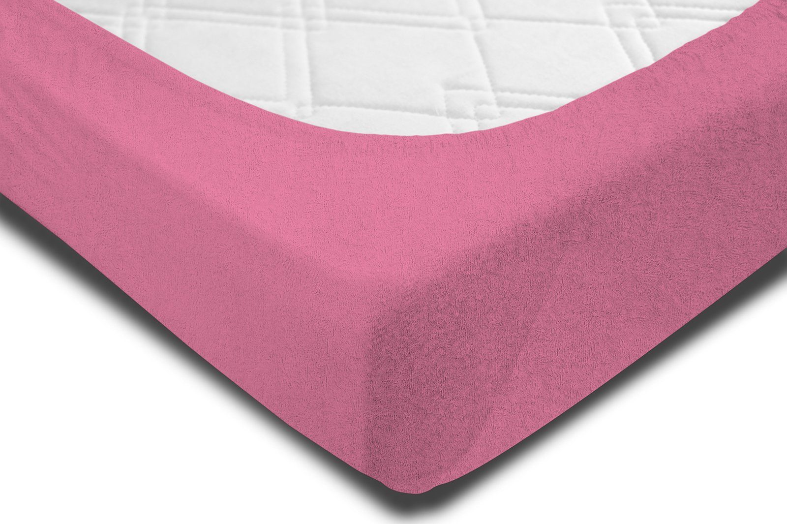 rundum, und Flausch, Thermofleece One (1 Fleece, Winter flauschig rosa kuschelig Gummizug: Spannbettlaken Home, warmes Stück),