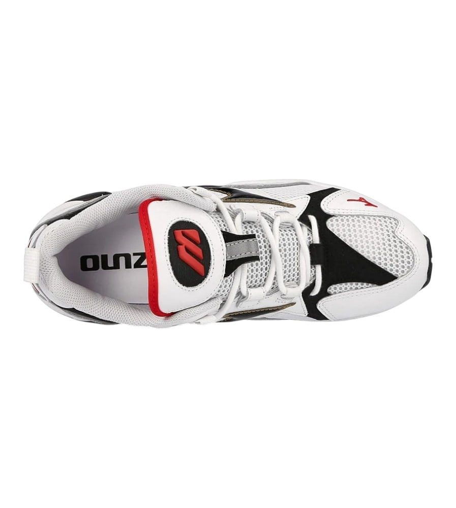 Mizuno Wave Rider 1 OG weiss/schwarz/rot Herren Sneaker