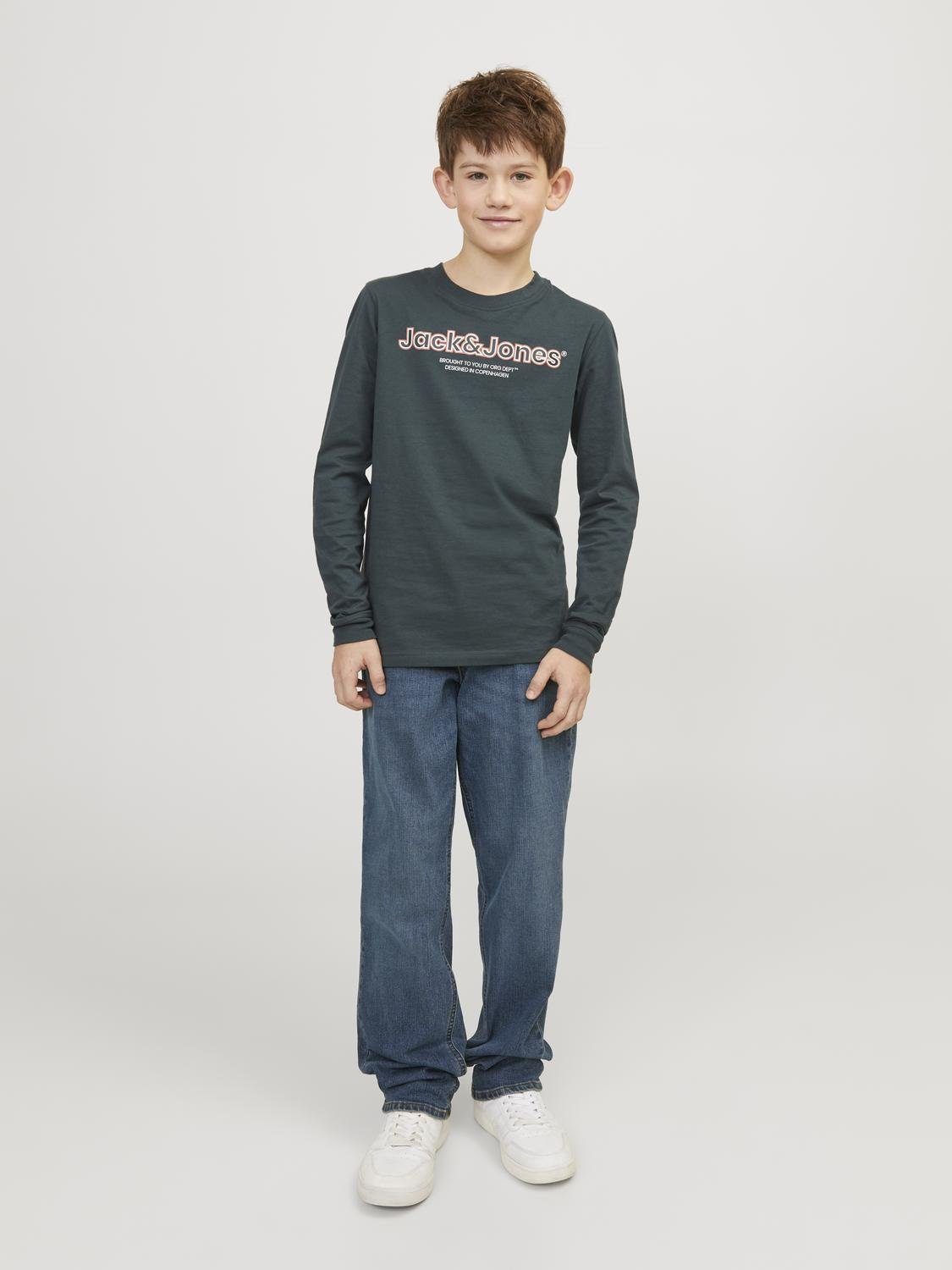 Jack & Jones Junior Regular-fit-Jeans JJICLARK JJORIG STRETCH SQ 223 NOOS MNI – Bild 5 von 5