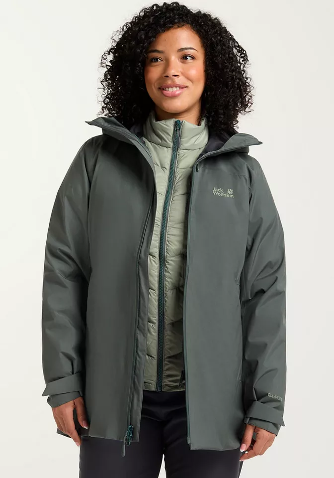 Jack Wolfskin 3-in-1-Funktionsjacke ICECAPE 3IN1 DOWN JKT W RDS