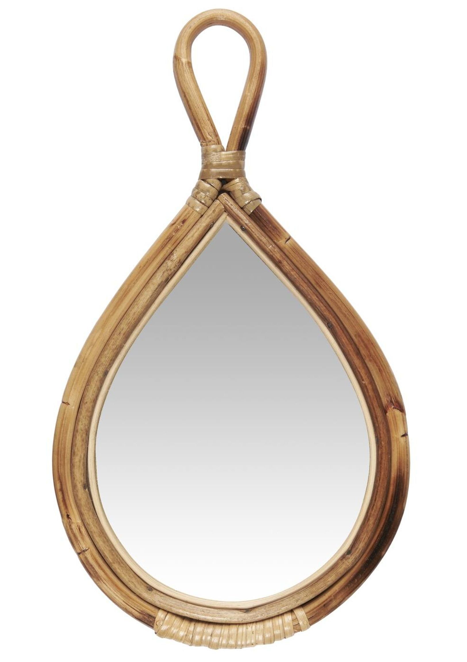 Spiegel Spiegel Handspiegel Oval Bambus L 35cm Ib Laursen 9129-30