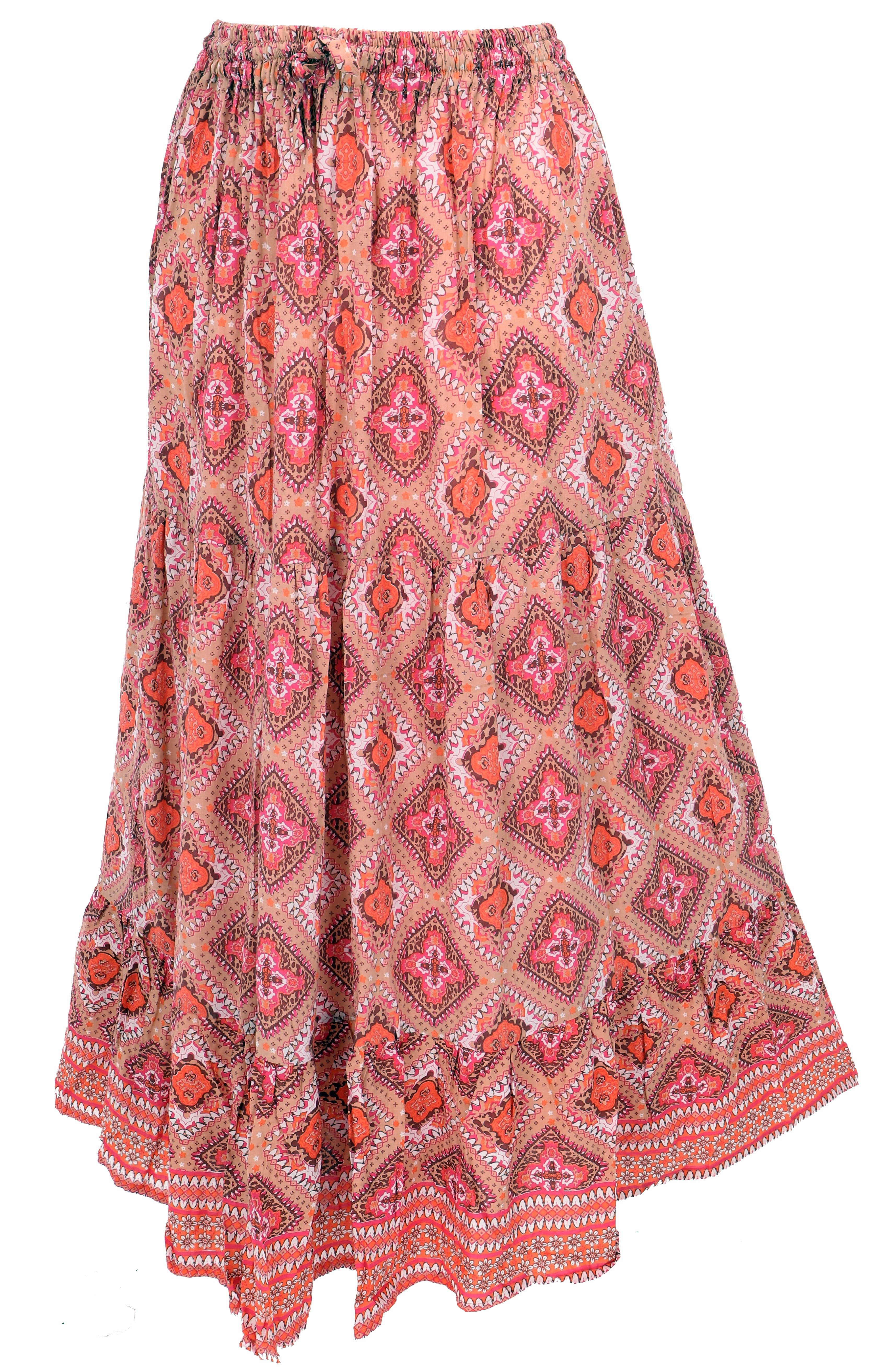 Guru-Shop Minirock Maxirock Batik, langer Sommerrock, günstig online kaufen
