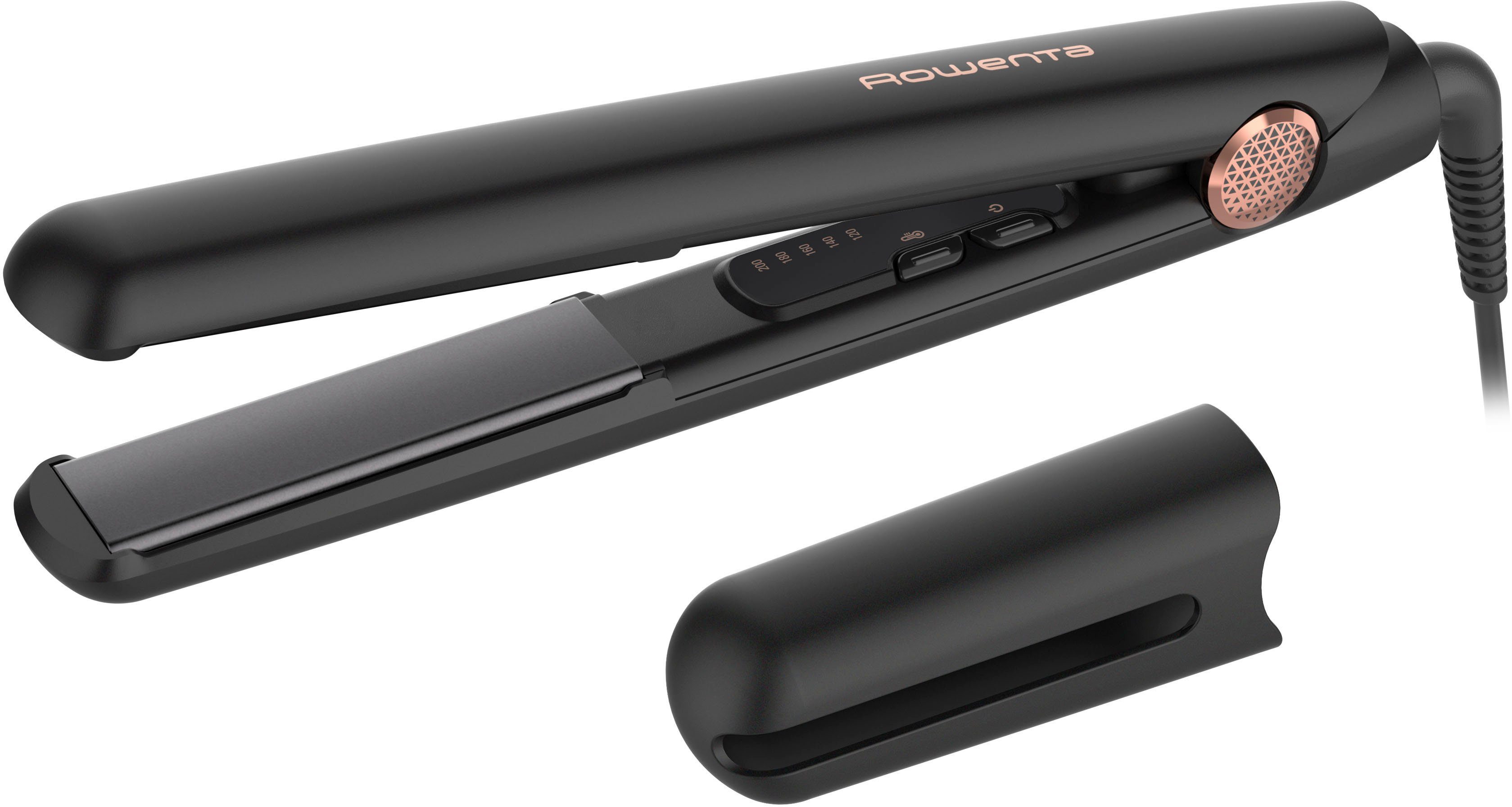 Rowenta Glätteisen Ultimate Experience, Ultra Glide-Lackbeschichtung, Keramik-Beschichtung, bewegliche Keramik-Platten, Thermo Control, schnellaufheizend, SF8210