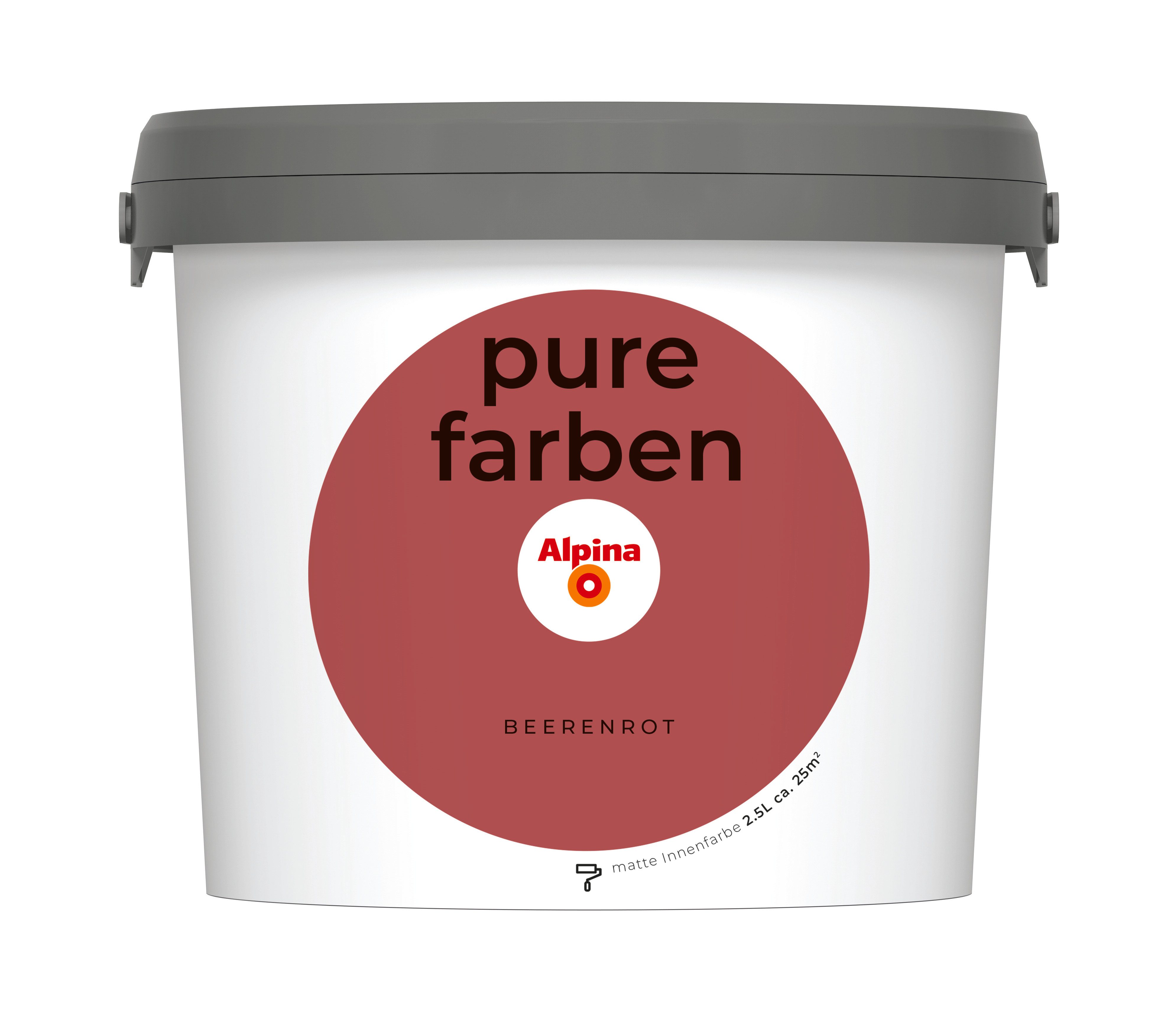 Wandfarbe Alpina pure farben - Rot- und Rosatöne