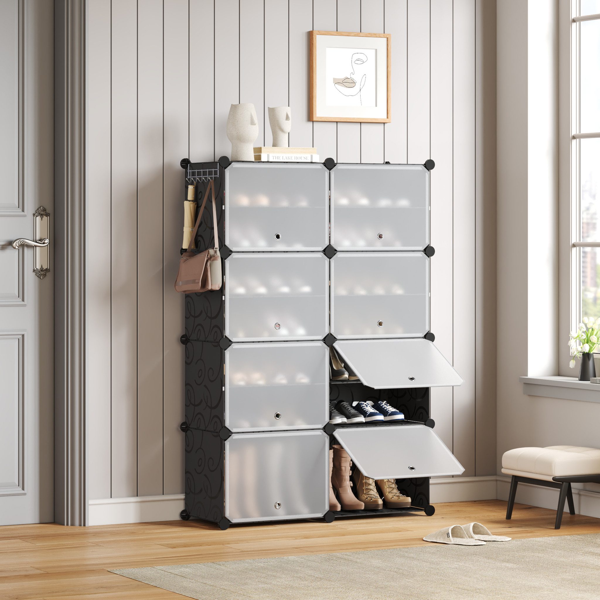 Mondeer Schuhschrank Schuhregal (8 Fächer) mit günstig online kaufen