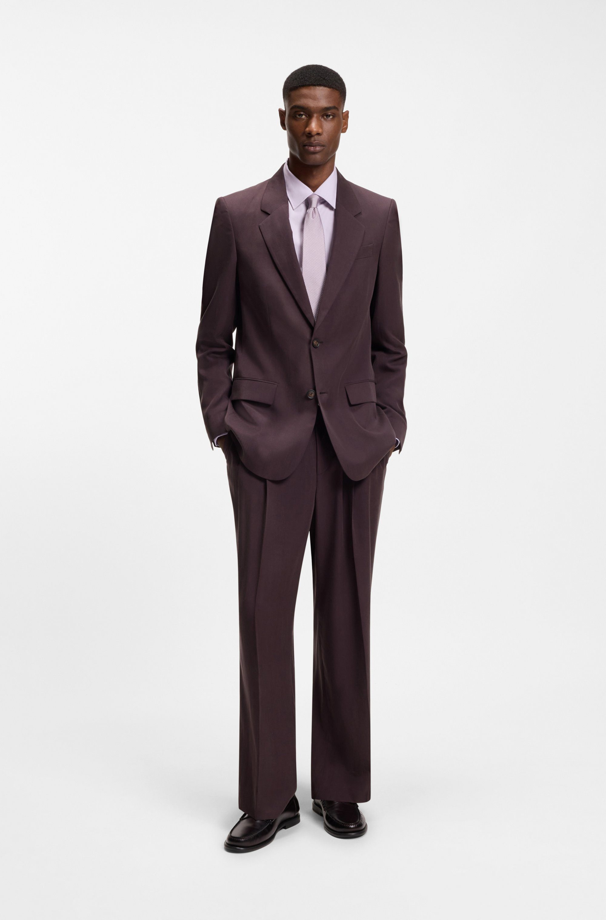 BOSS Businesshemd Hank Kentkragen, Slim-Fit, bügelleichte Qualität – Bild 5 von 5