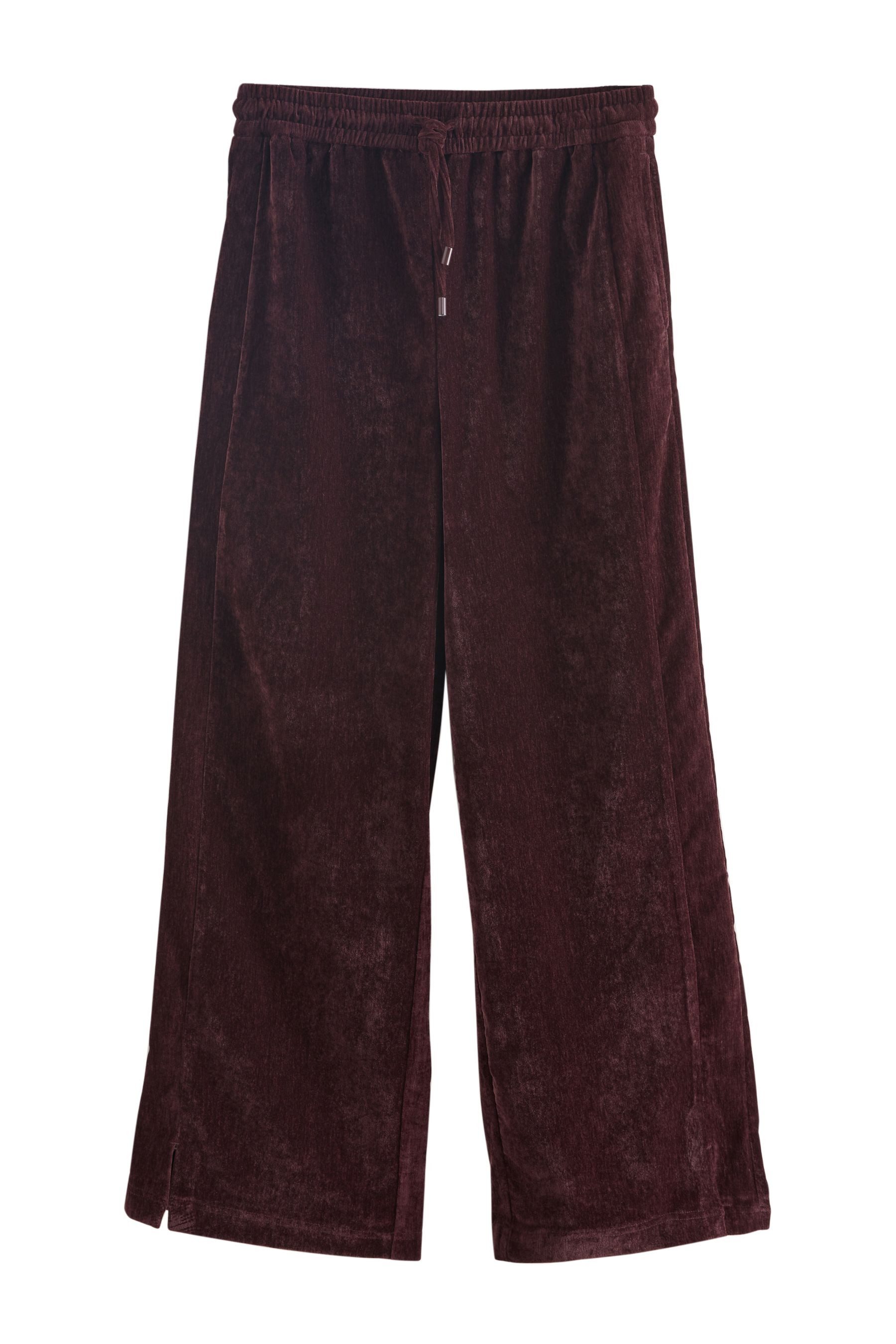 Next Samthose Hose aus Chenille mit weitem Bein (1-tlg)