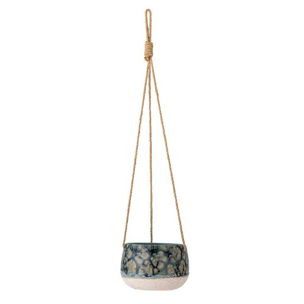 Bloomingville Blumentopf Bloomingville Blumentopf Hänger MOWBRAY Blau Grün 15 cm