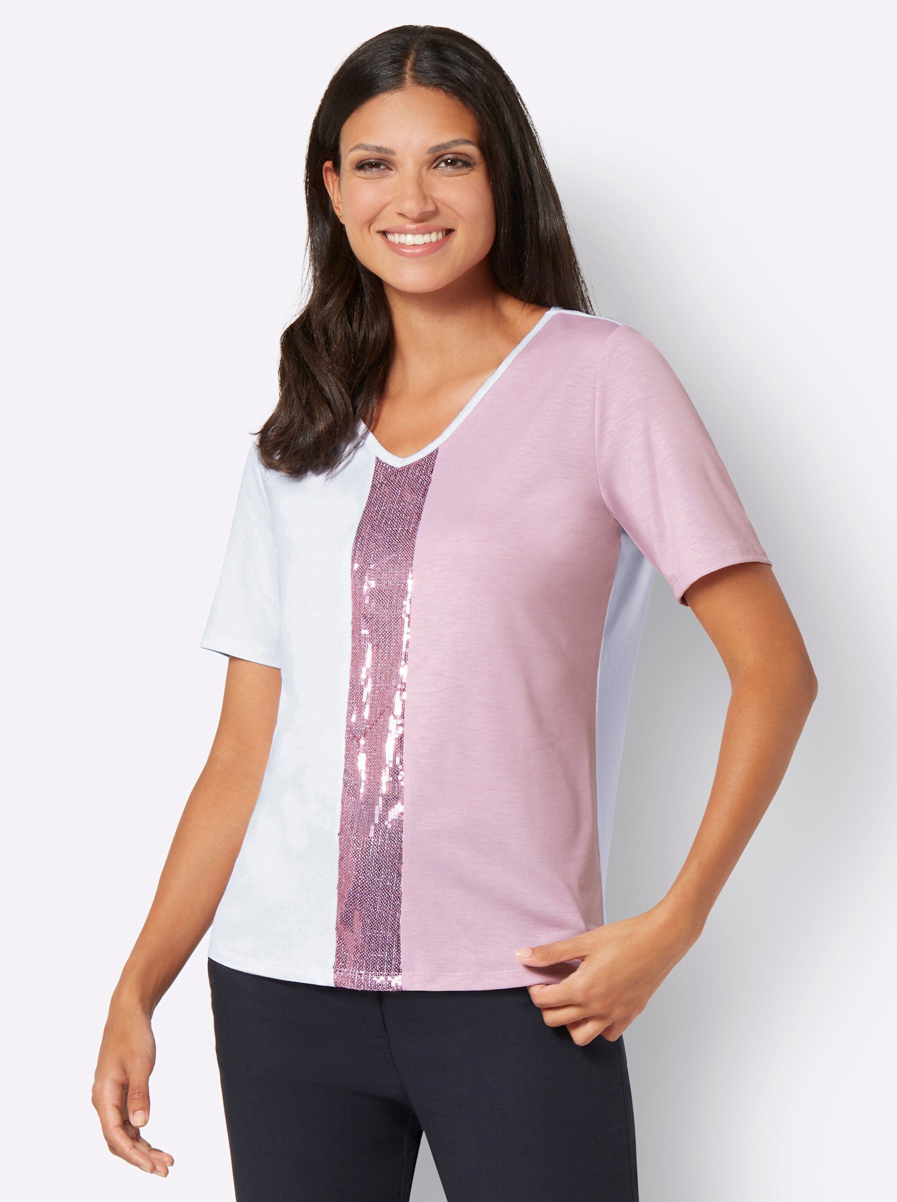 Sieh an! T-Shirt V-Shirt Kurzarm günstig online kaufen