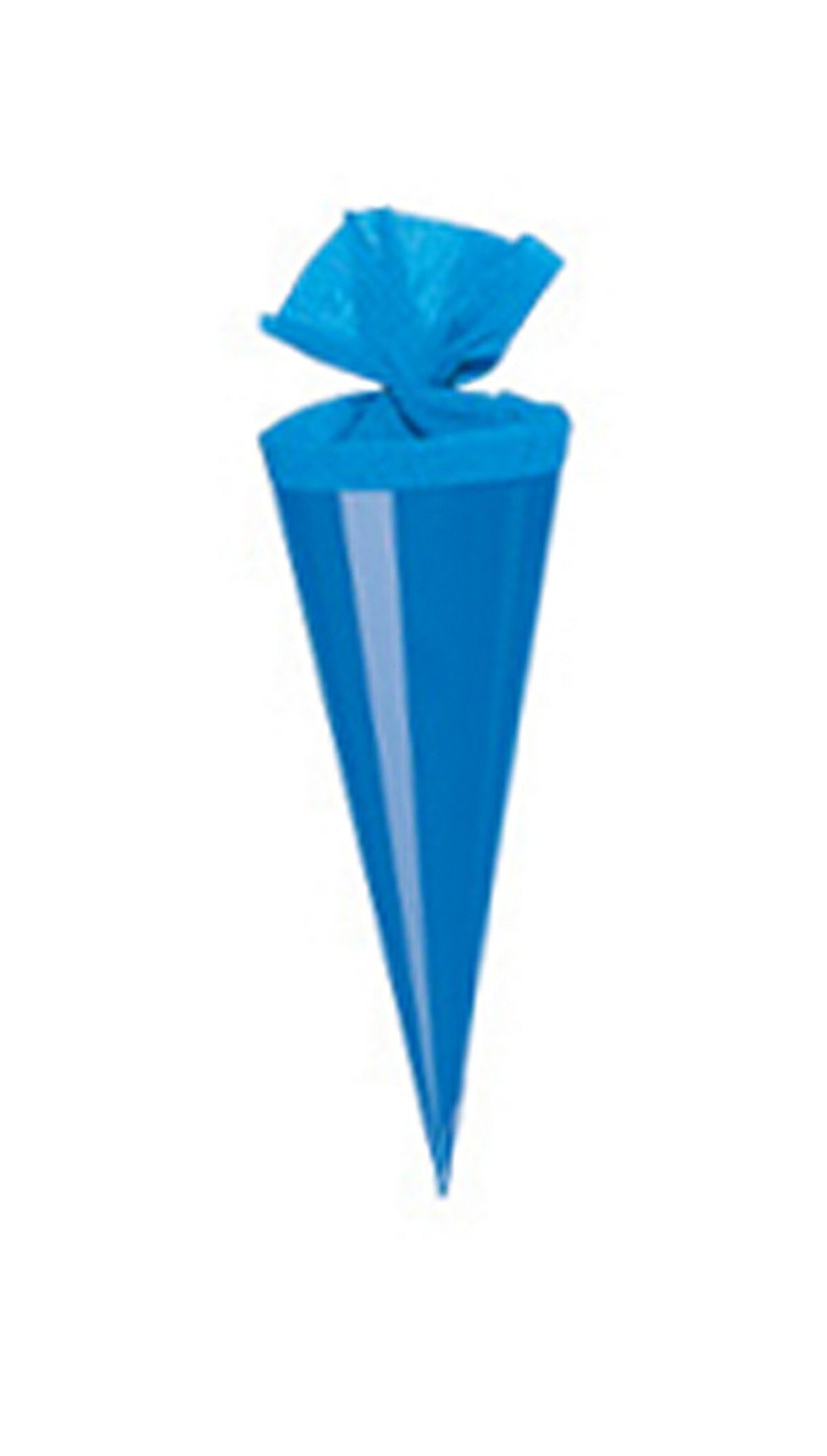 Livepac Office Schultüte Bastel Schultüte / Länge: 35cm / rund / Farbe: glanzlackiert blau