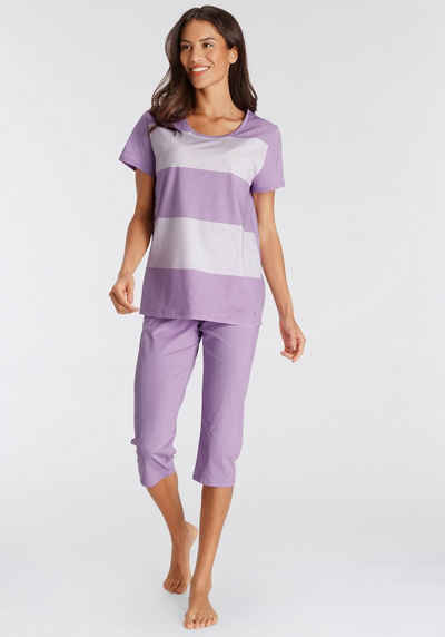 Triumph Schlafanzug Sets PK Capri X 01 (Set, 2 tlg) Capri-Pyjama aus reiner Baumwolle