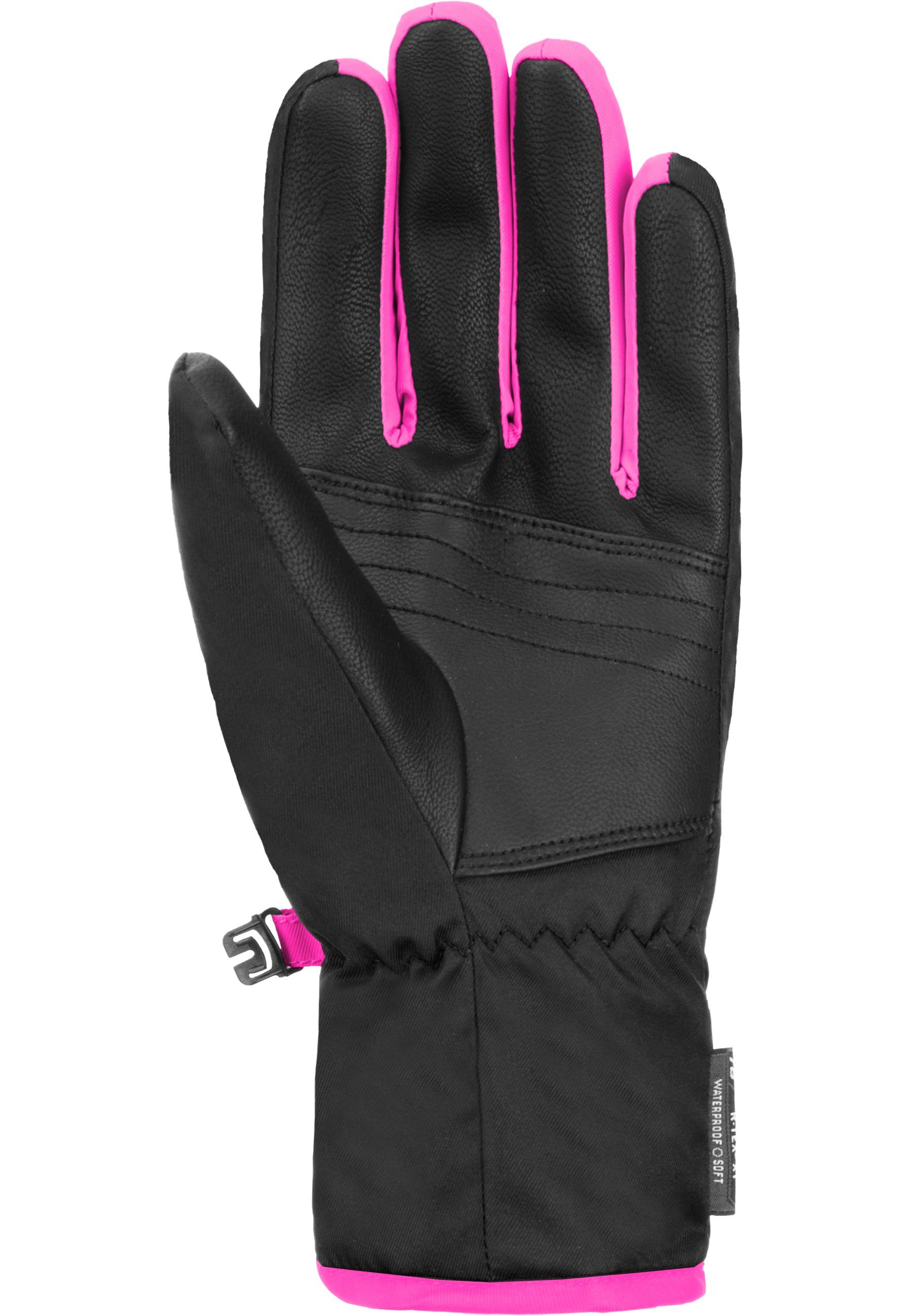 Design R-TEX XT Junior pink-schwarz sportlichem Skihandschuhe Reusch Duke in