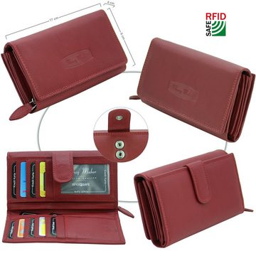 J JONES JENNIFER JONES Geldbörse - Großes Damen Echt-Leder Portemonnaie, Geldbeutel mit RFID-Schutz