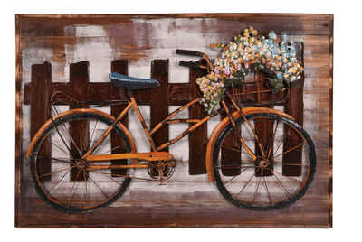 Gravidus Metallbild 3D Metallbild Fahrrad Gemälde Metall Leinwand Bild Vintage