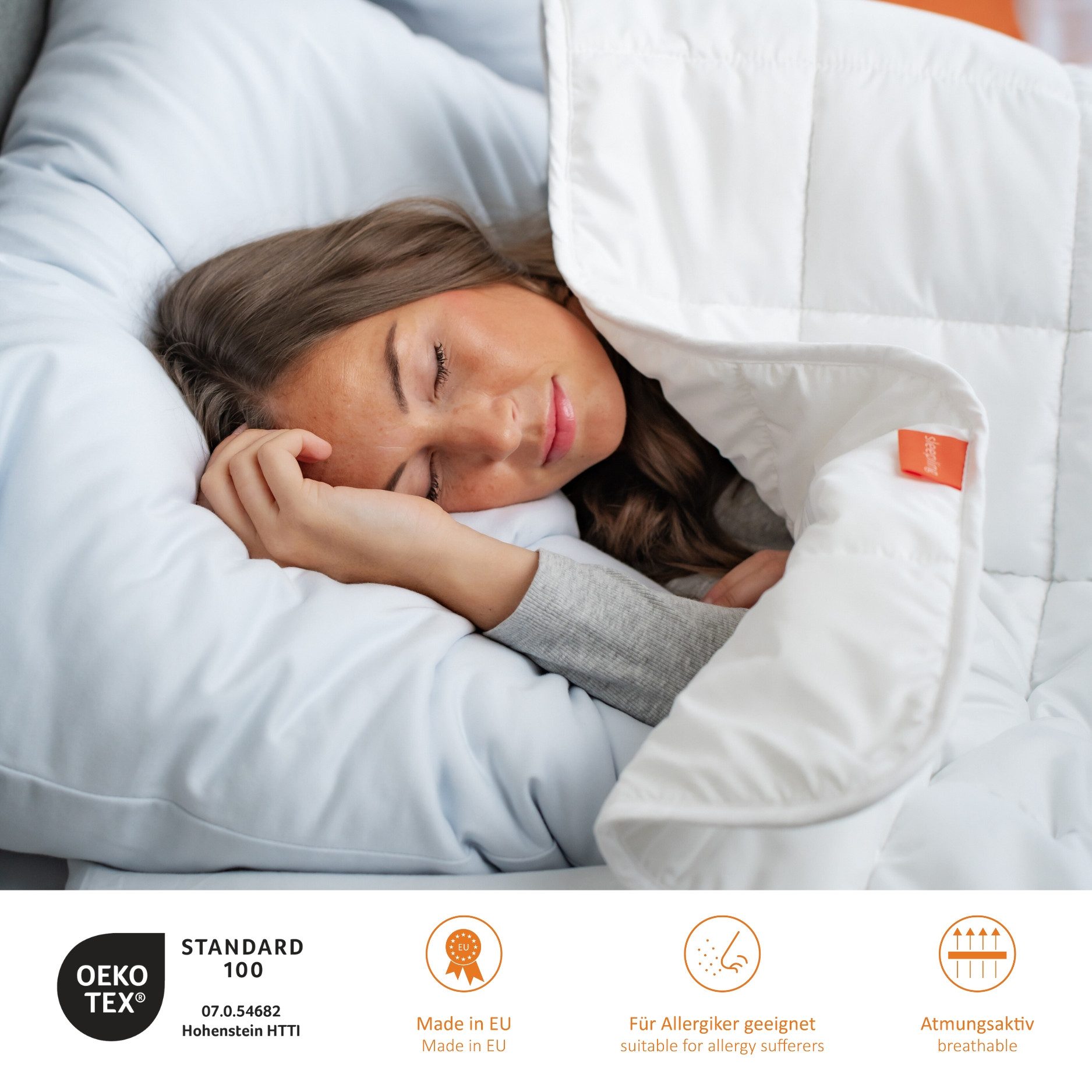 sleepling Kopfkissen Komfort 100, Füllung: 100 % Polyester (Fasern und Fase günstig online kaufen